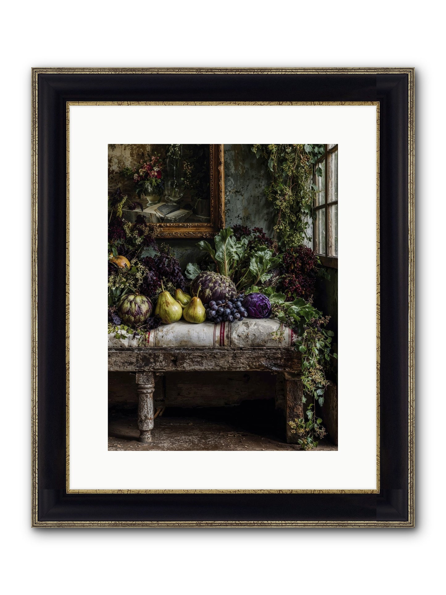 Light's Quiet Promise Framed Print - Black & Gold 12x16