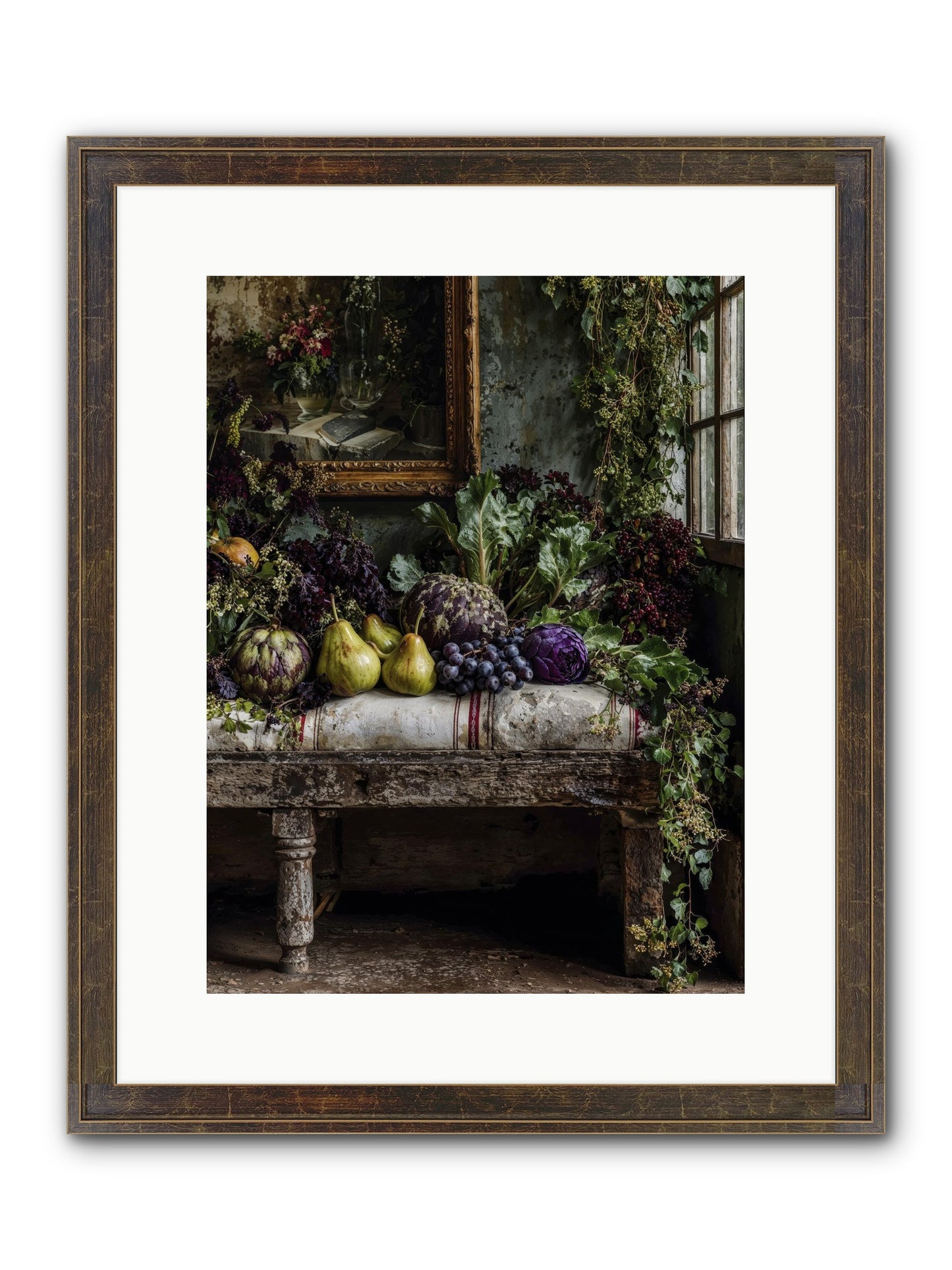 Light's Quiet Promise Framed Print - Slimwoods Black/Gold 12x16