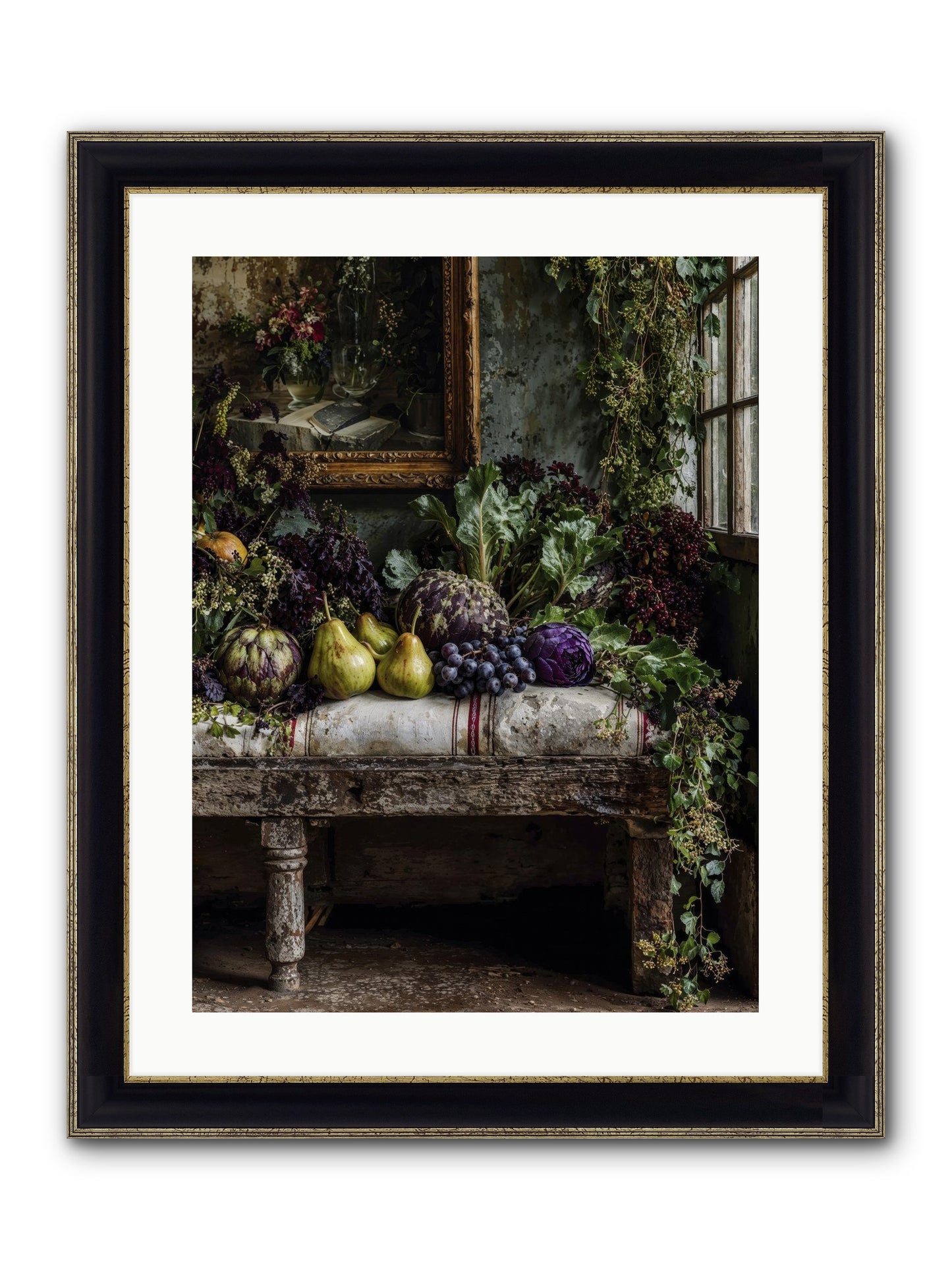 Light's Quiet Promise Framed Print - Black & Gold 18x24