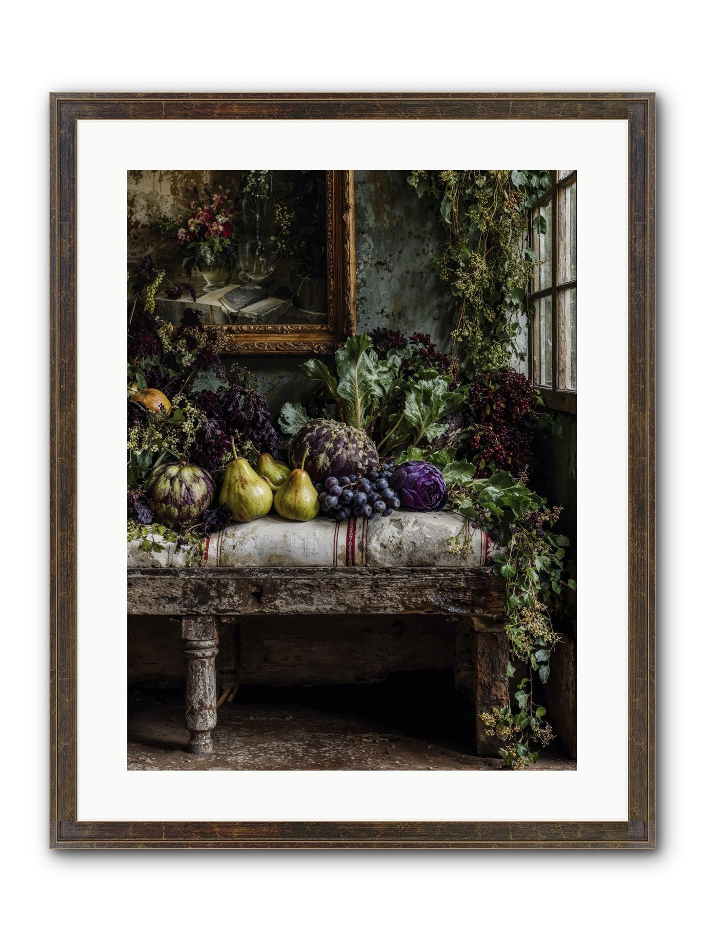 Light's Quiet Promise Framed Print - Slimwoods Black/Gold 18x24