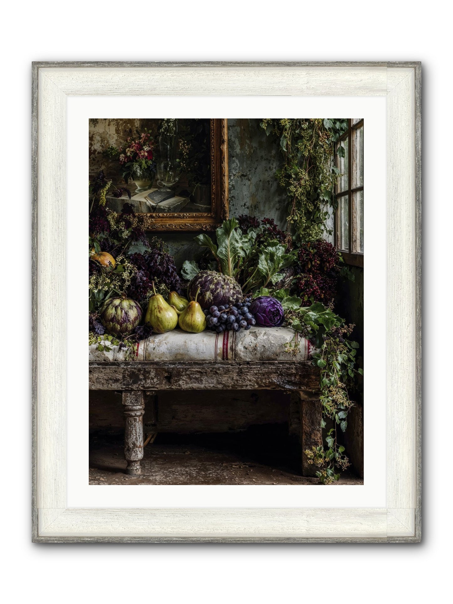 Light's Quiet Promise Framed Print - Driftwood White 24x32