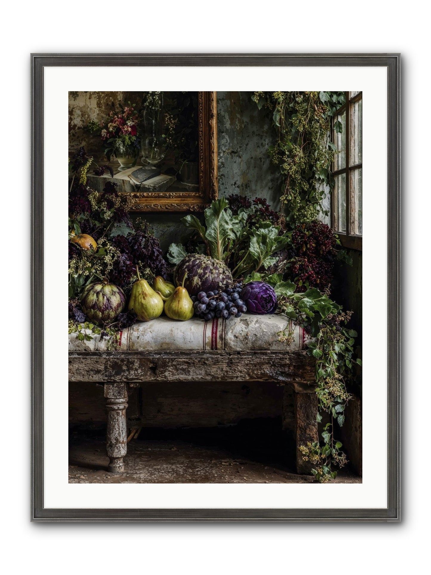Light's Quiet Promise Framed Print - Slimwoods Black/Silver 24x32
