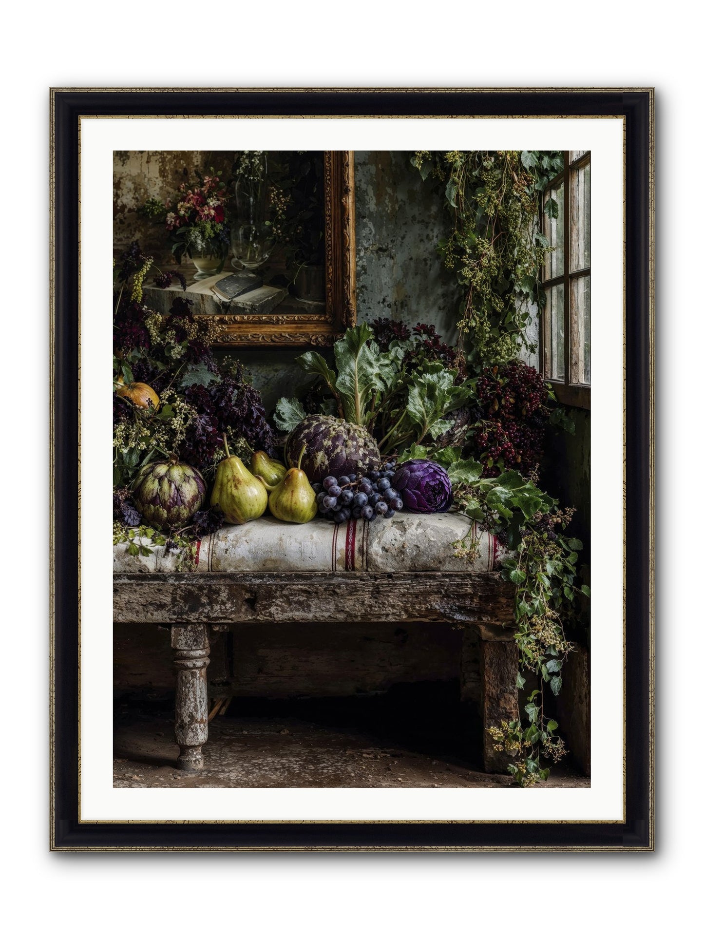 Light's Quiet Promise Framed Print - Black & Gold 30x40