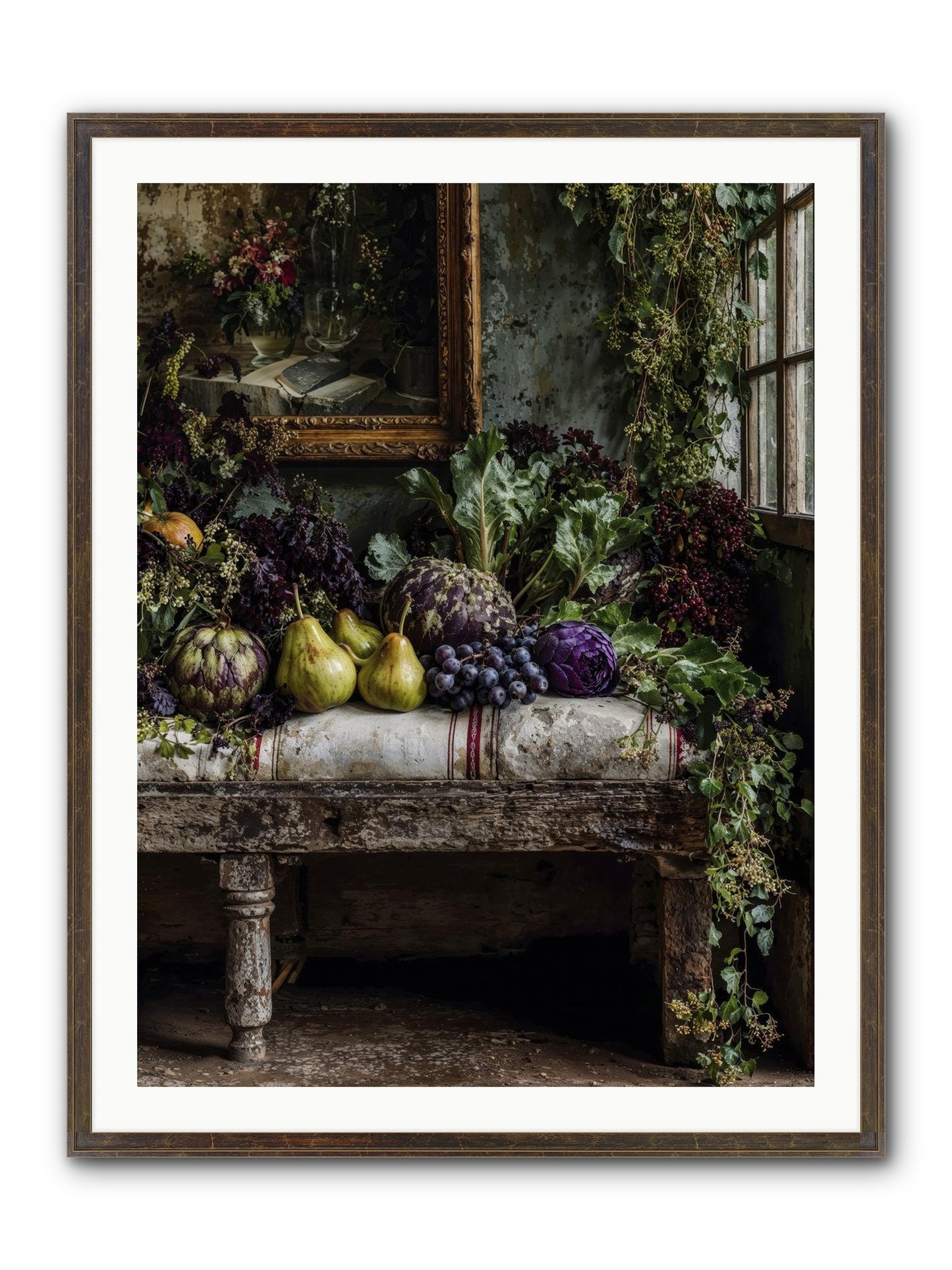 Light's Quiet Promise Framed Print - Slimwoods Black/Gold 30x40