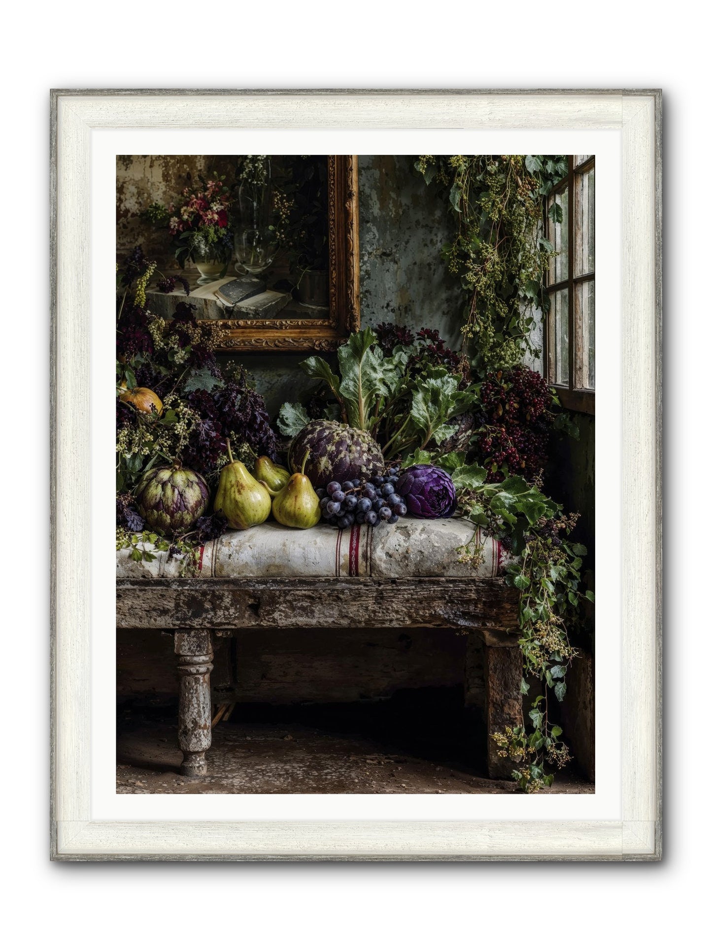 Light's Quiet Promise Framed Print - Driftwood White 36x48