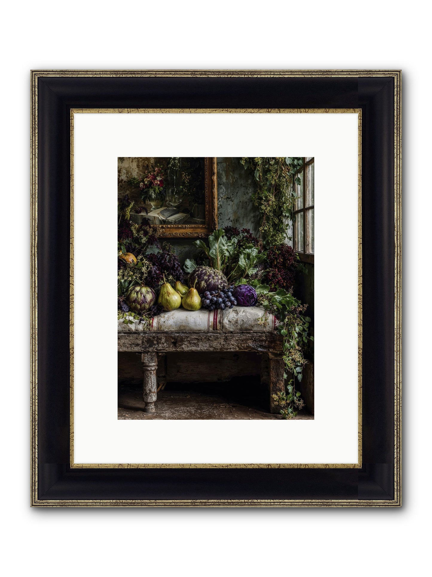 Light's Quiet Promise Framed Print - Black & Gold 9x12