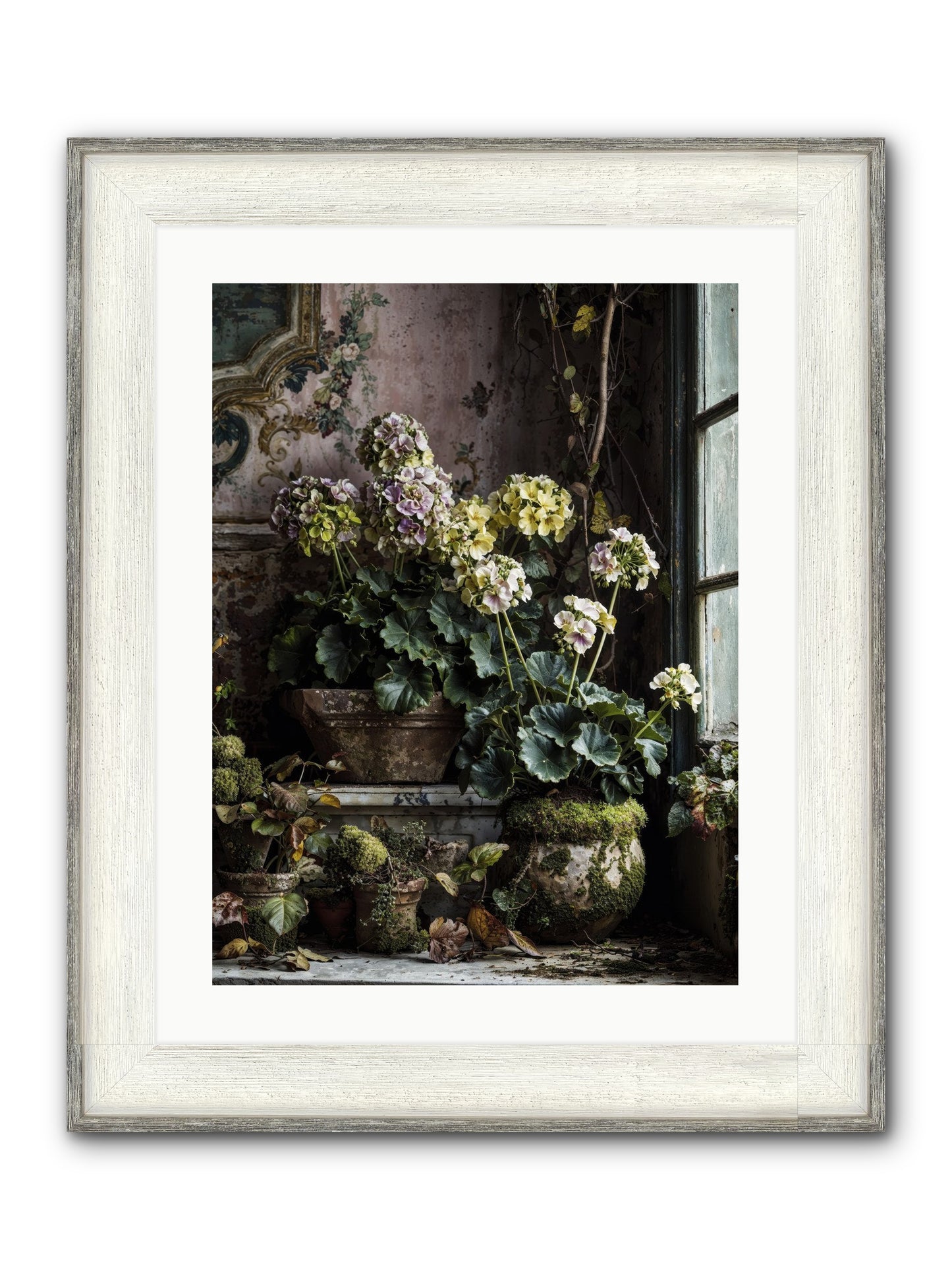 Light's Sweet Goodbye Framed Print - Driftwood White 18x24