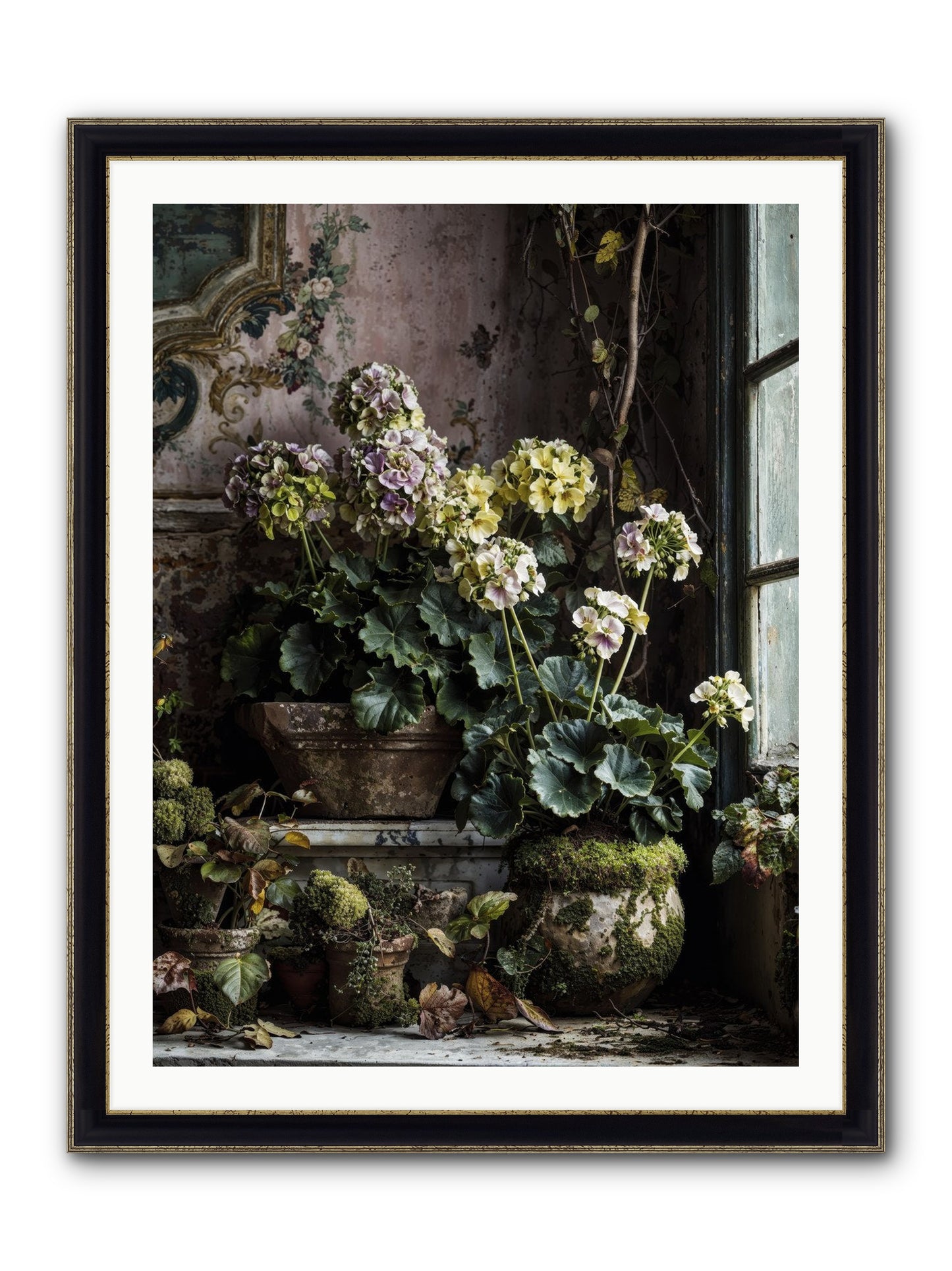 Light's Sweet Goodbye Framed Print - Black & Gold 30x40