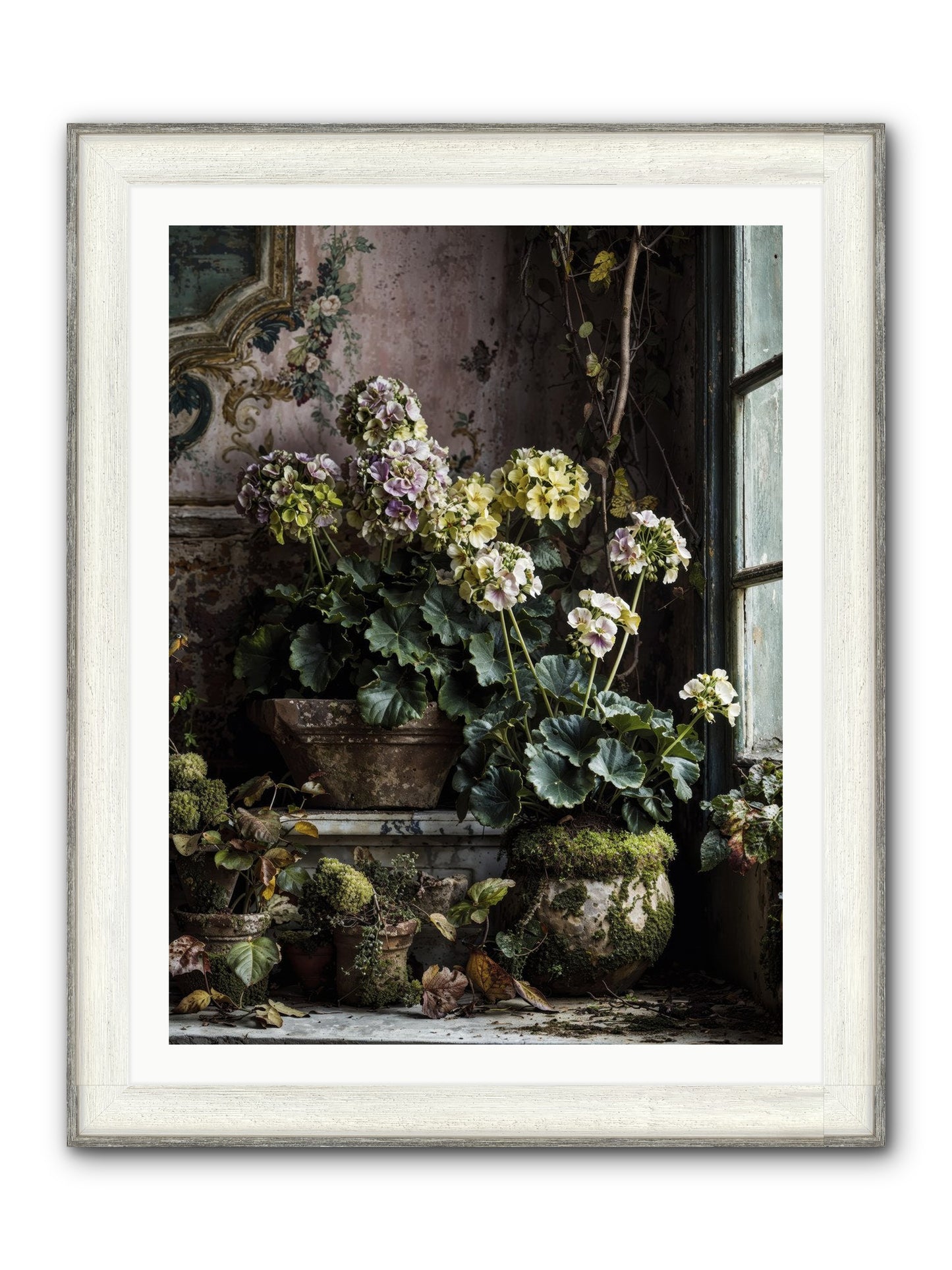 Light's Sweet Goodbye Framed Print - Driftwood White 30x40