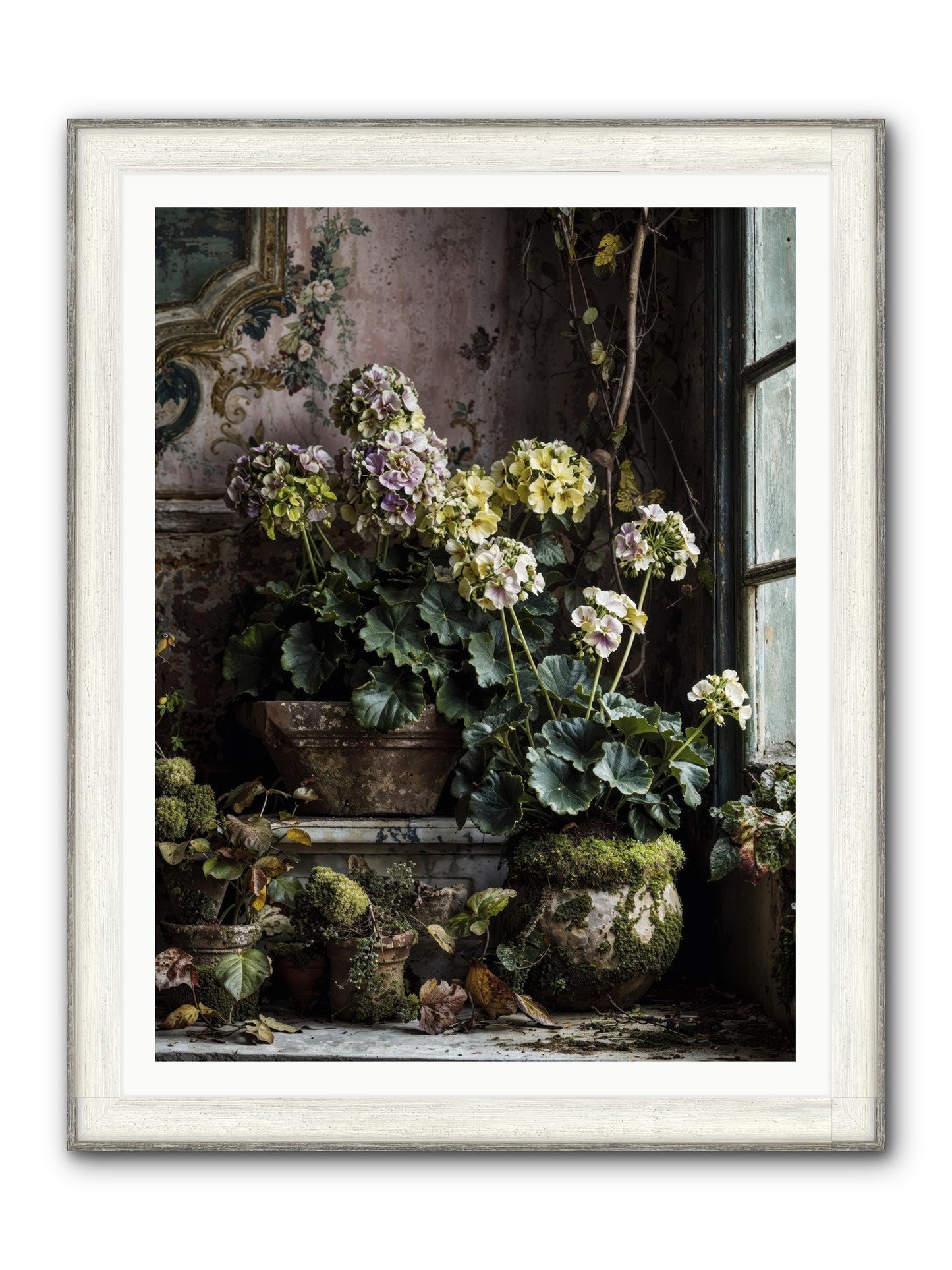 Light's Sweet Goodbye Framed Print - Driftwood White 36x48