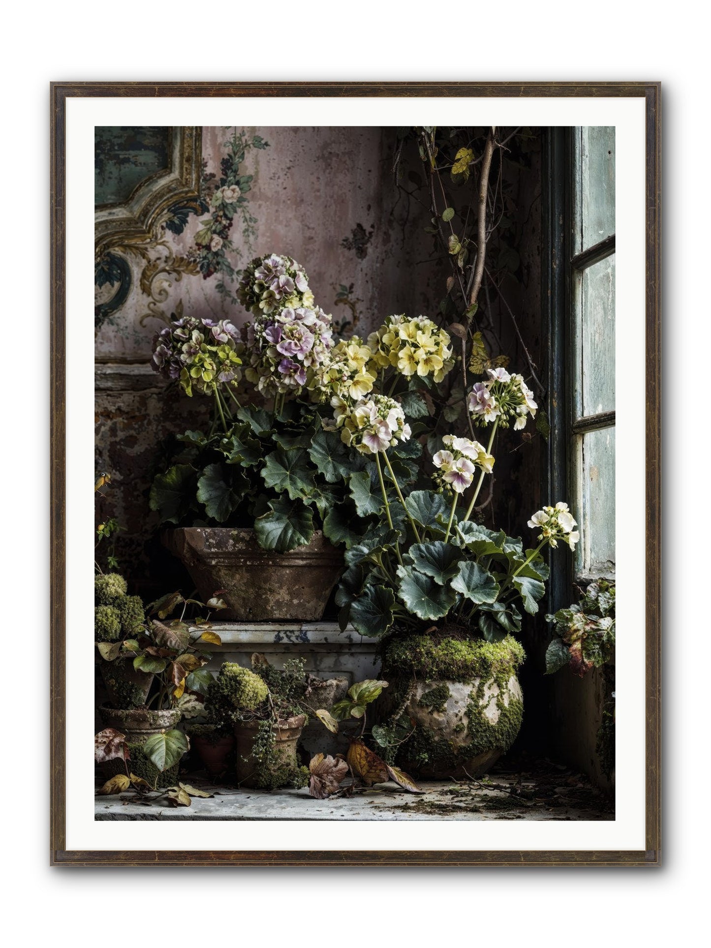 Light's Sweet Goodbye Framed Print - Slimwoods Black/Gold 36x48