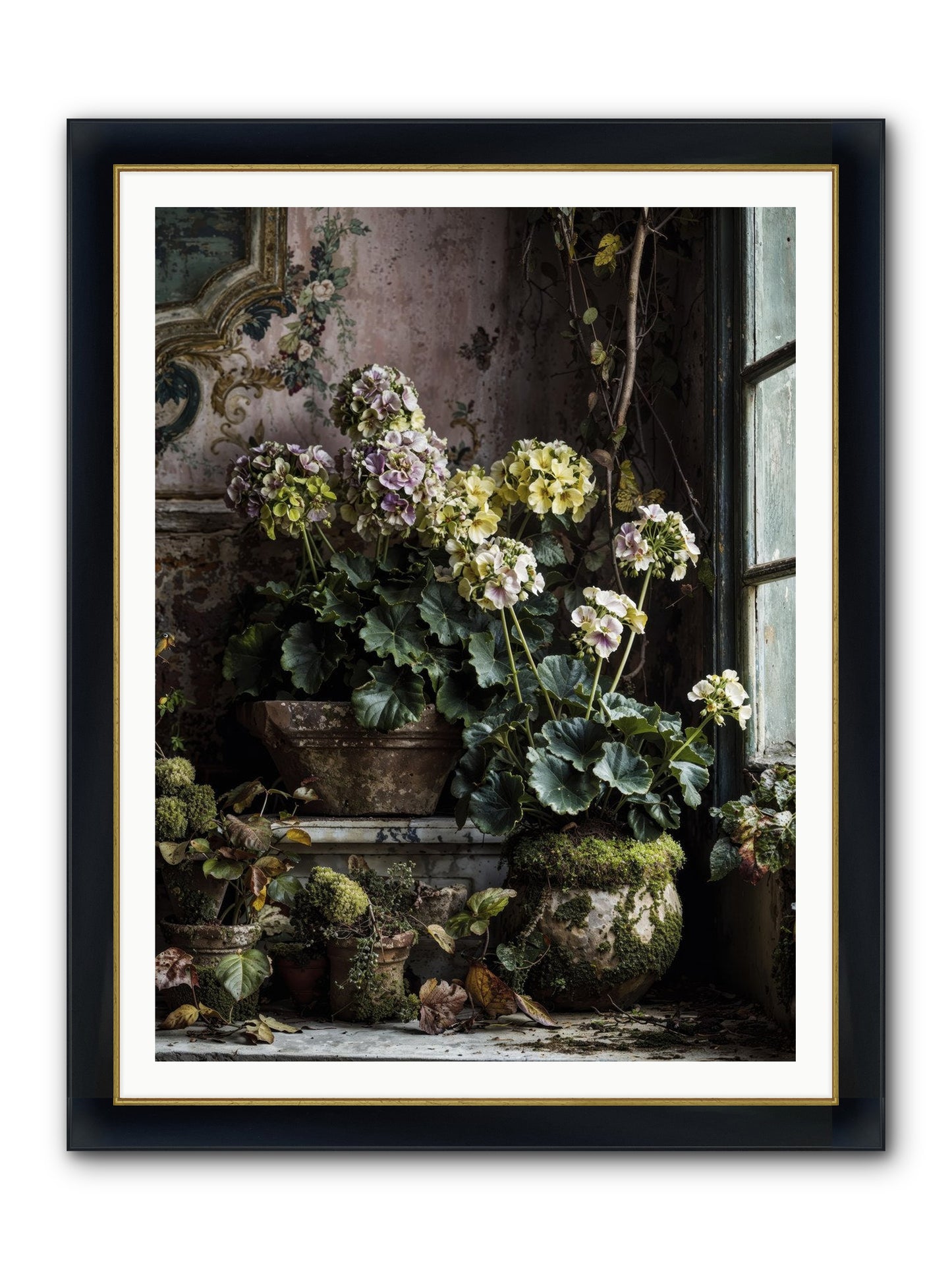 Light's Sweet Goodbye Framed Print - Wide Black w/Gold 36x48