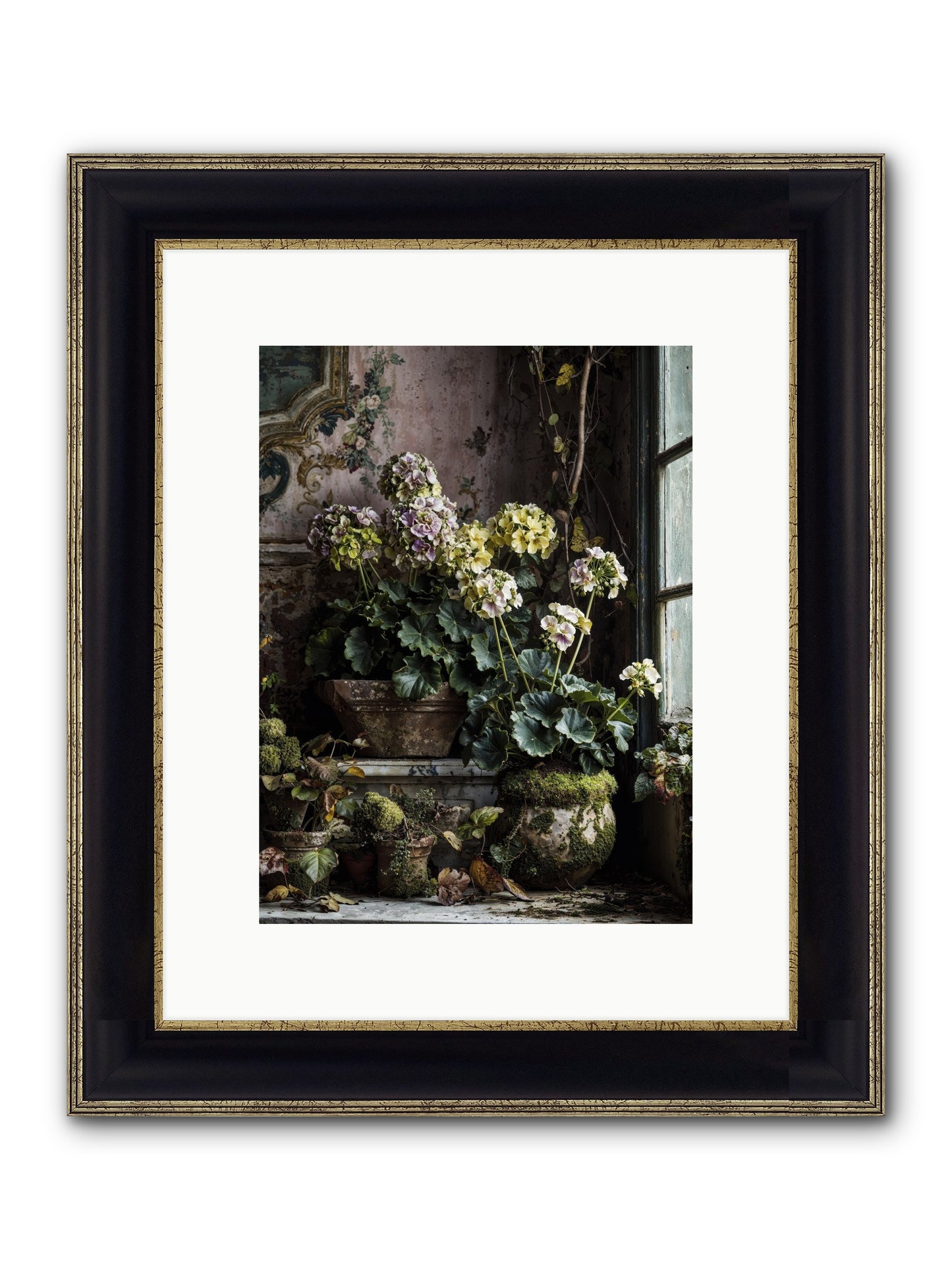 Light's Sweet Goodbye Framed Print - Black & Gold 9x12