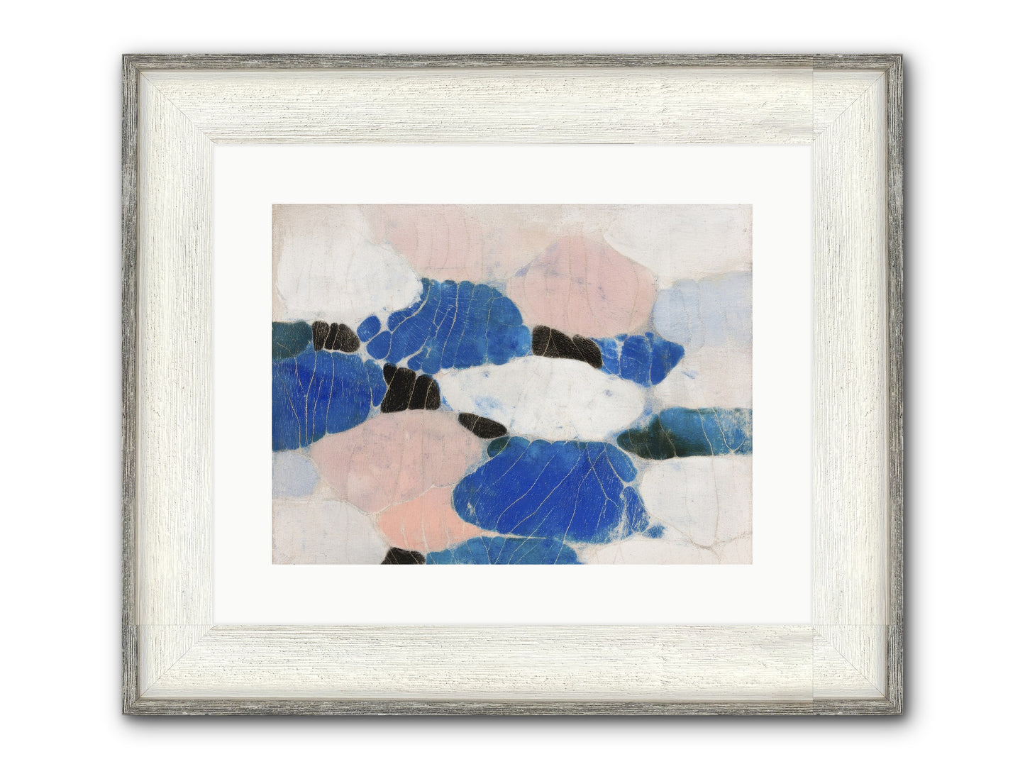 Lilt Framed Print - Driftwood White 16x12