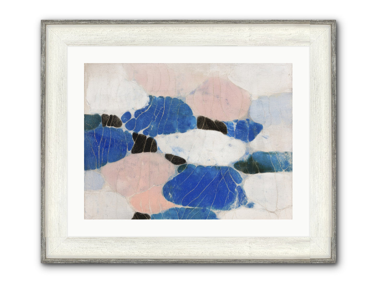 Lilt Framed Print - Driftwood White 24x18