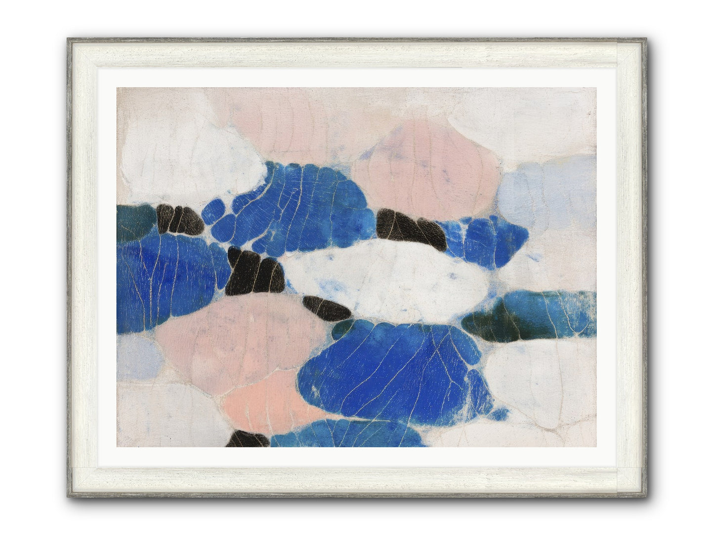 Lilt Framed Print - Driftwood White 48x36
