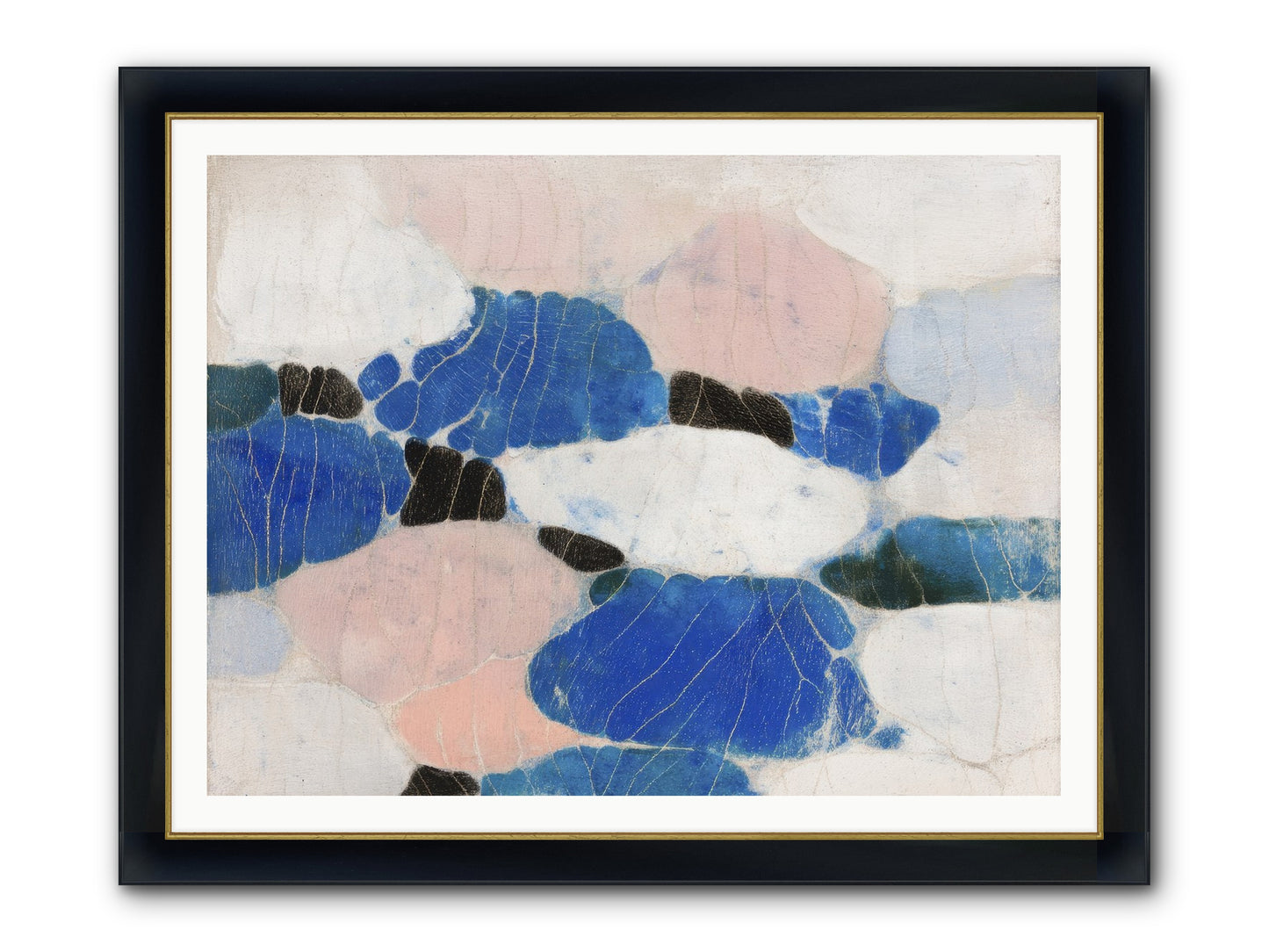 Lilt Framed Print - Wide Black w/Gold 48x36