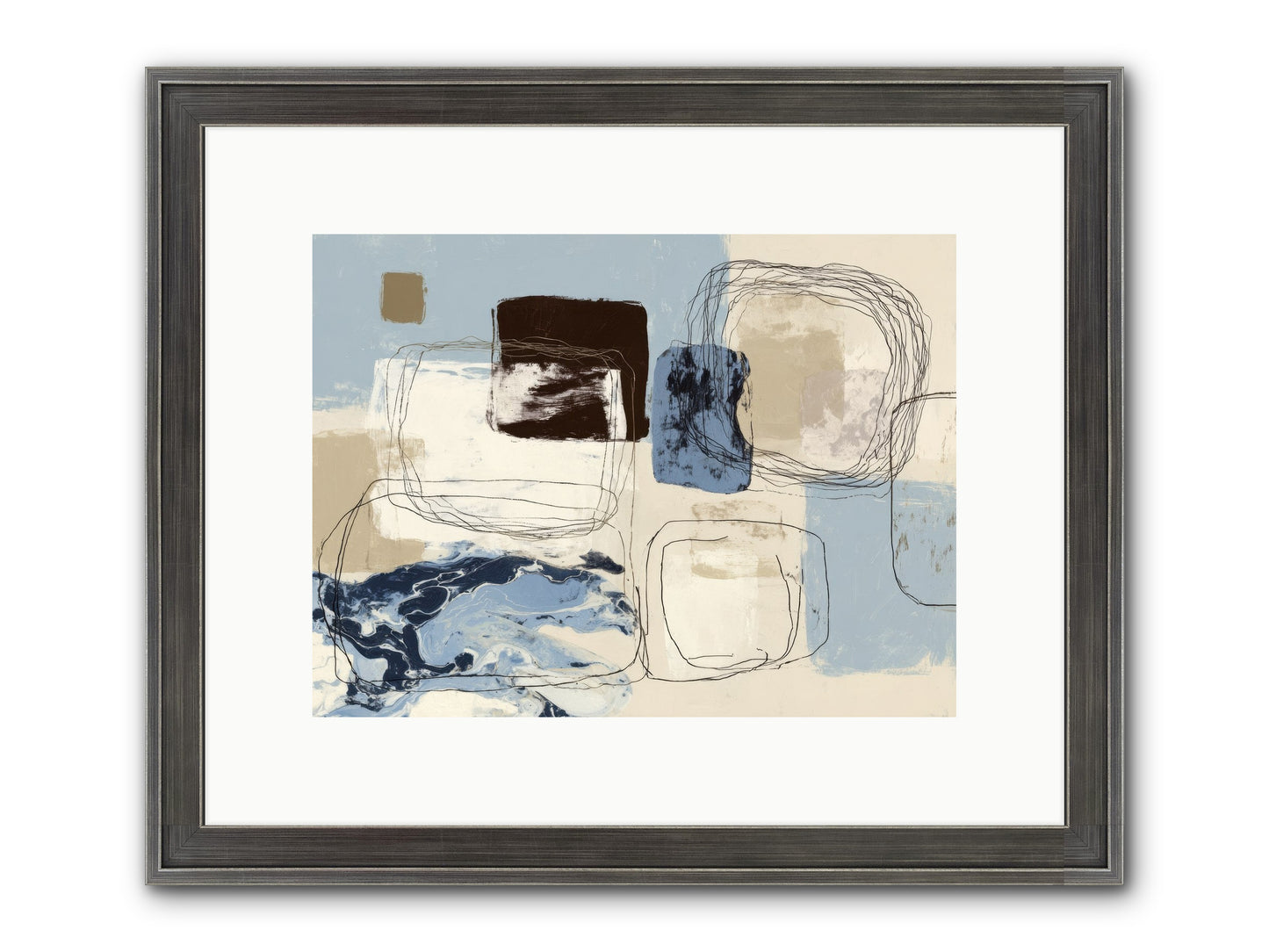 Liminal Rapture Framed Print - Slimwoods Black/Silver 12x9