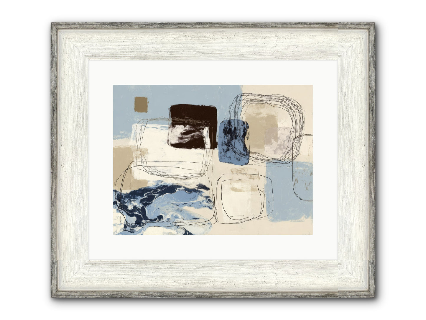 Liminal Rapture Framed Print - Driftwood White 16x12