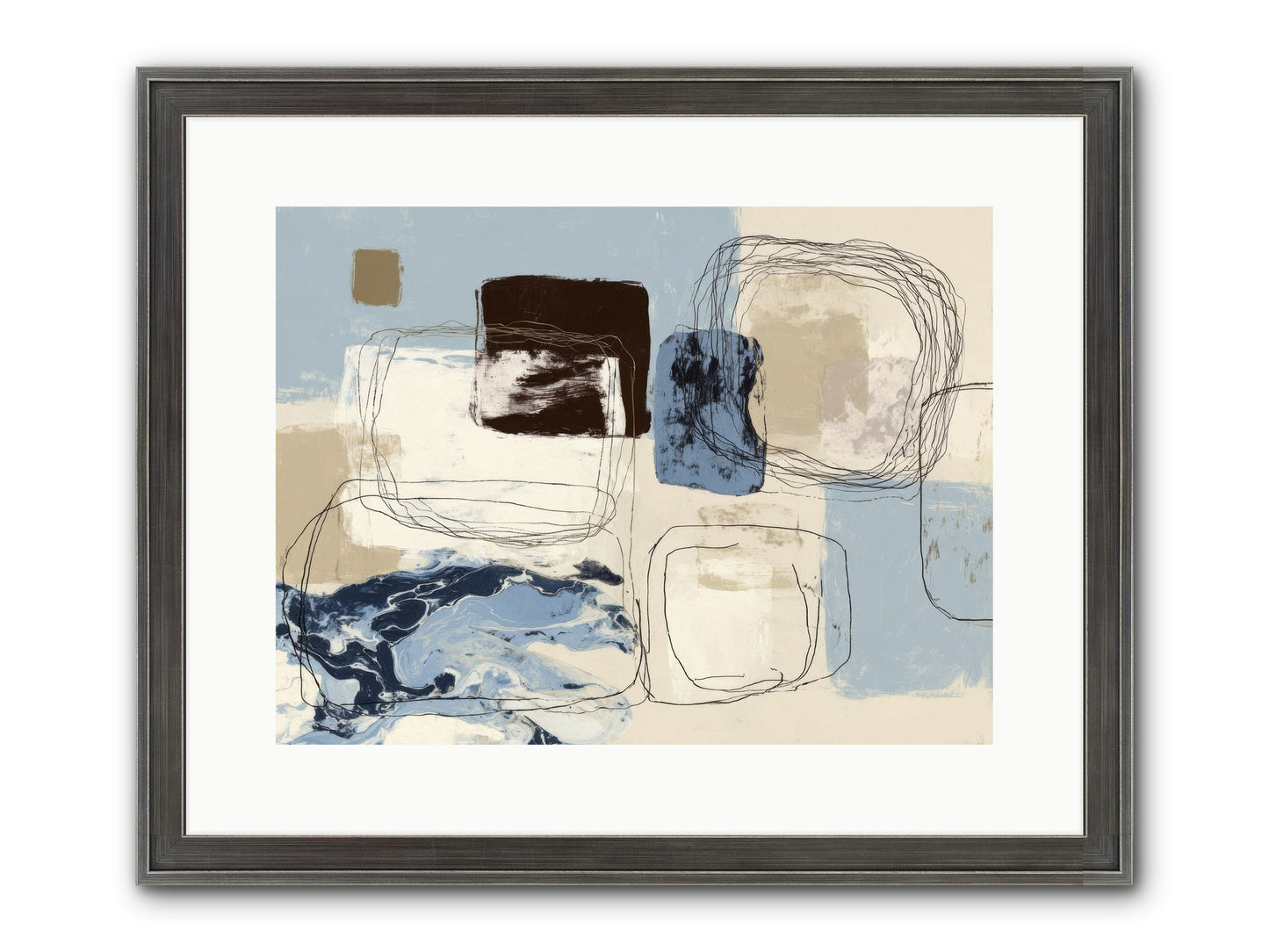 Liminal Rapture Framed Print - Slimwoods Black/Silver 16x12