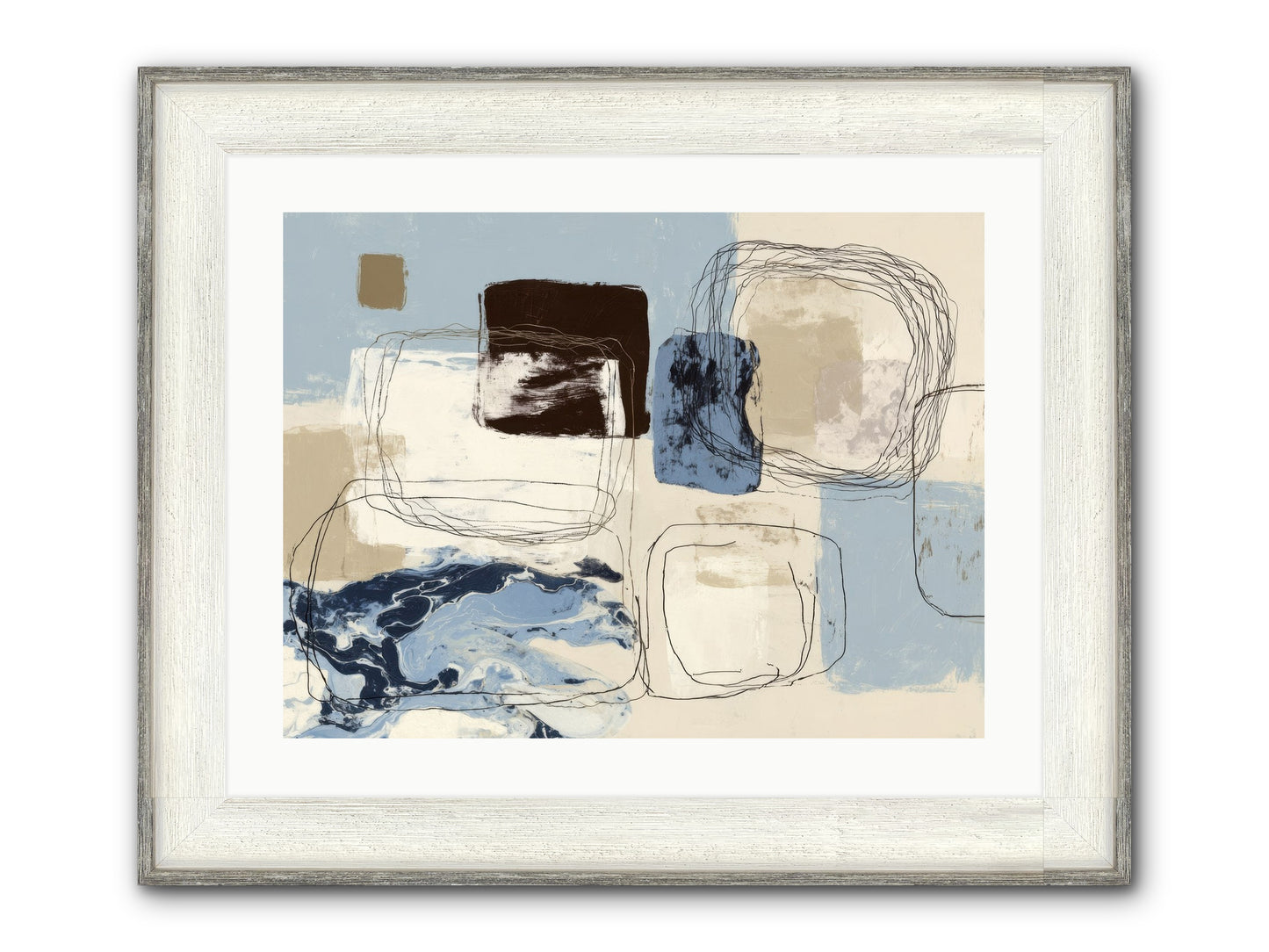 Liminal Rapture Framed Print - Driftwood White 24x18