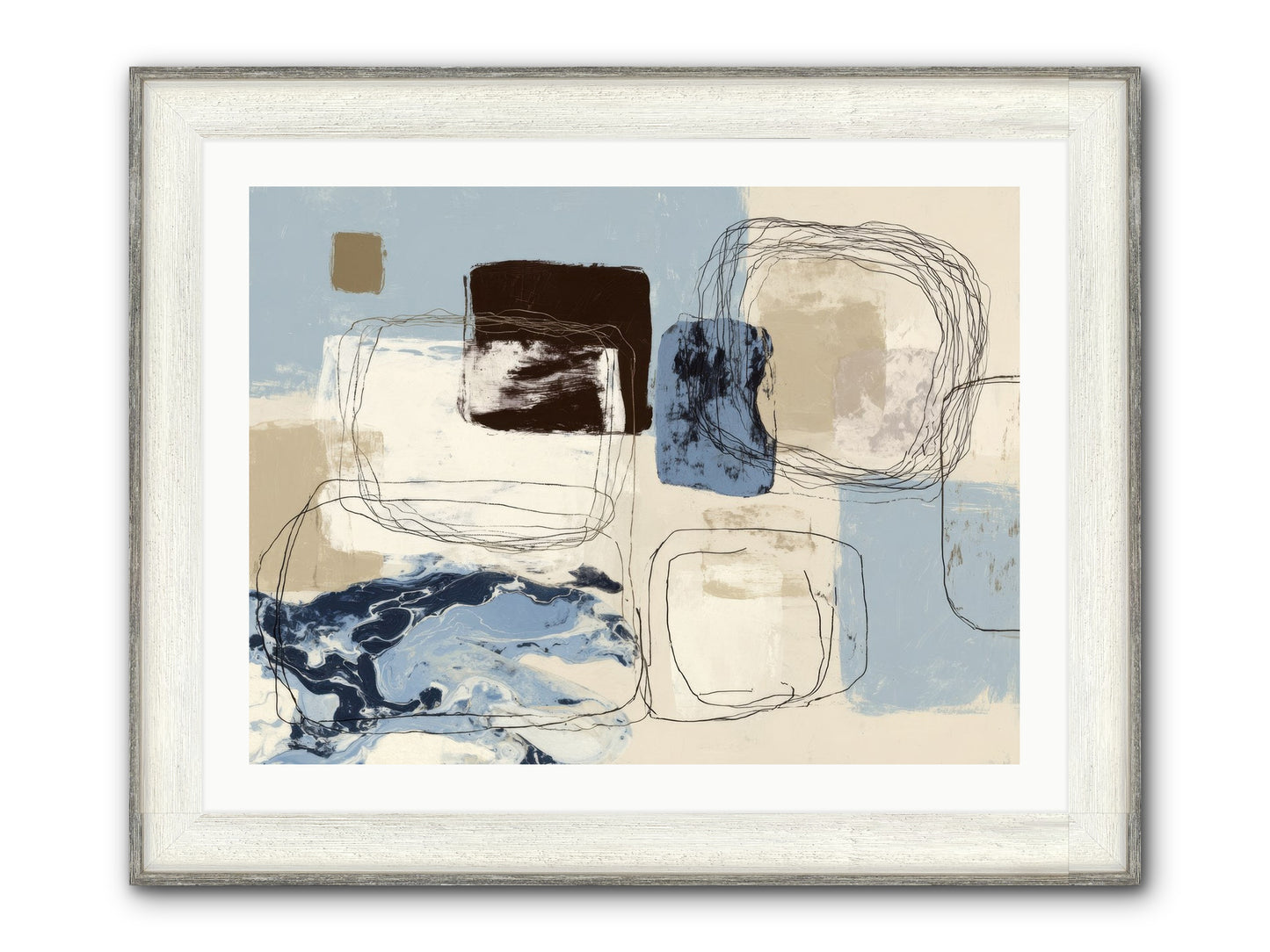 Liminal Rapture Framed Print - Driftwood White 32x24