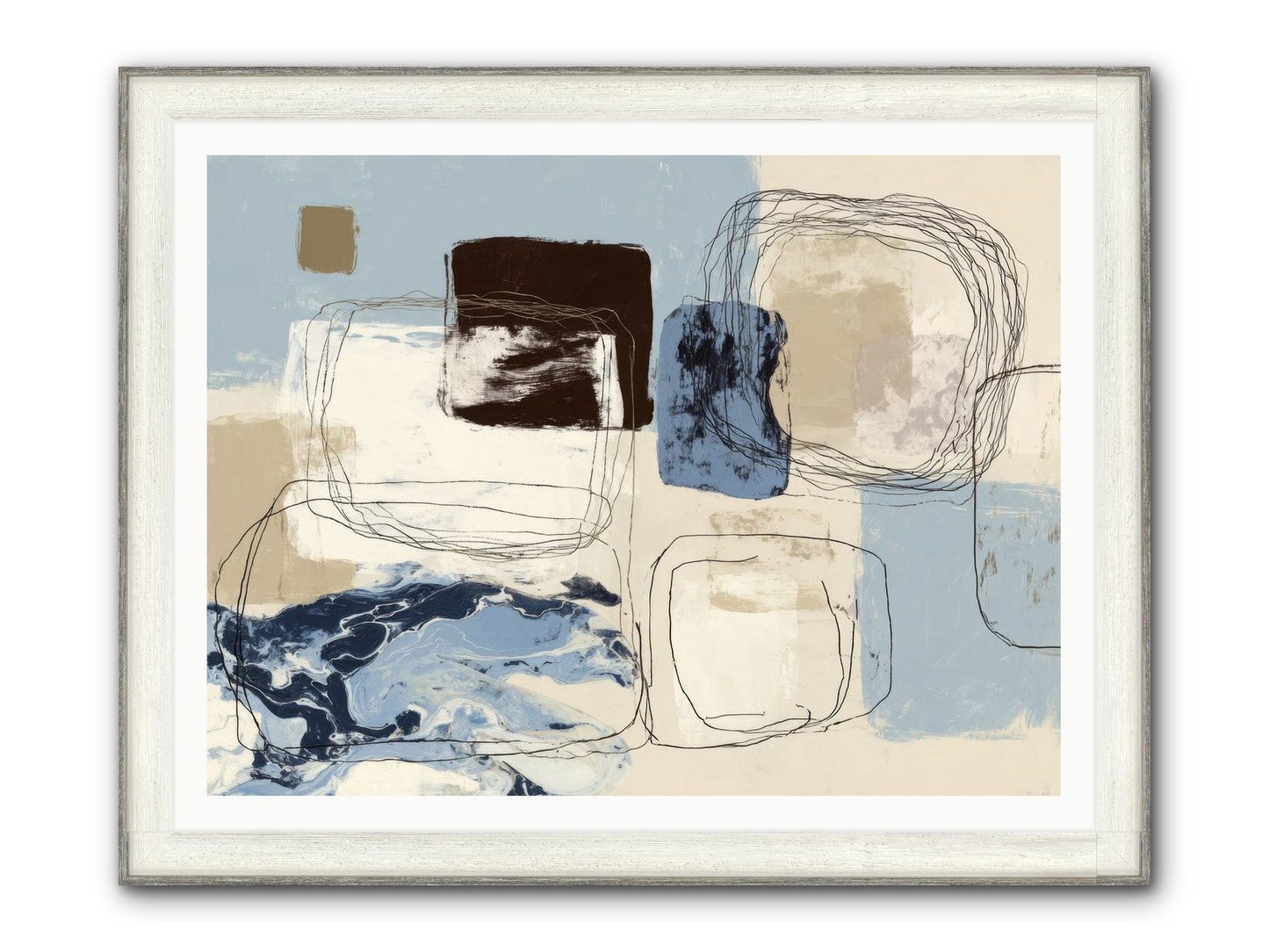 Liminal Rapture Framed Print - Driftwood White 48x36