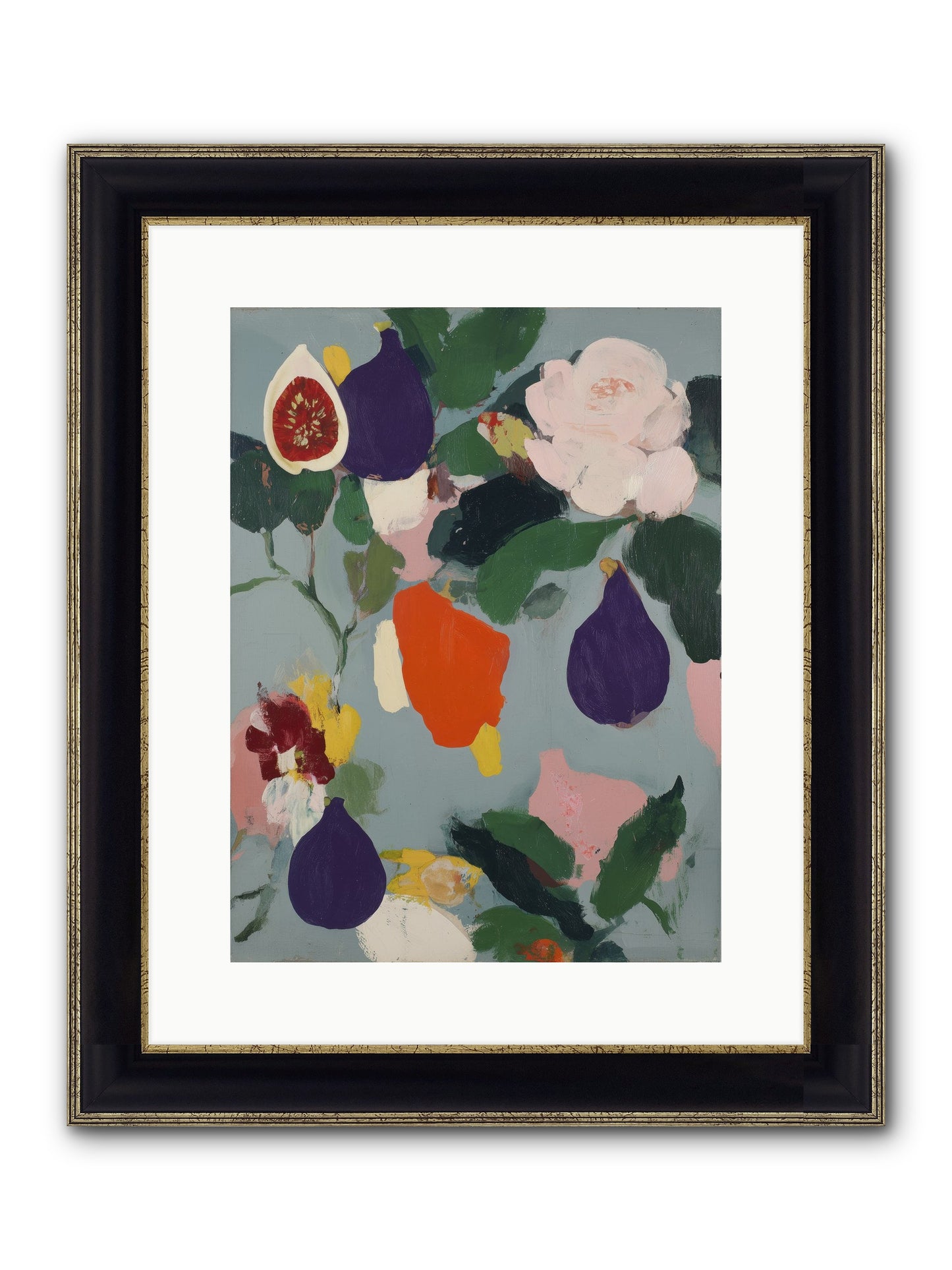 Linger In Shade Framed Print - Black & Gold 12x16