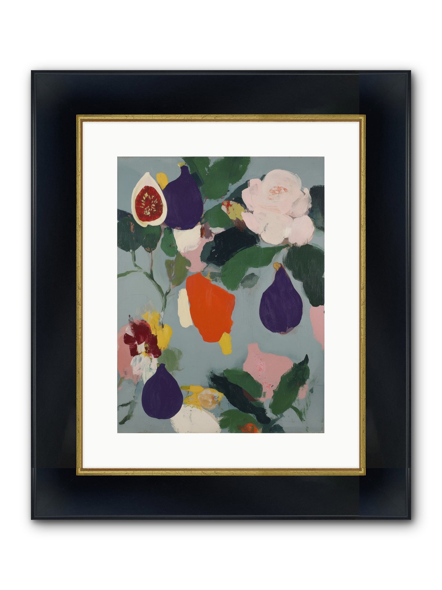 Linger In Shade Framed Print - Wide Black w/Gold 12x16