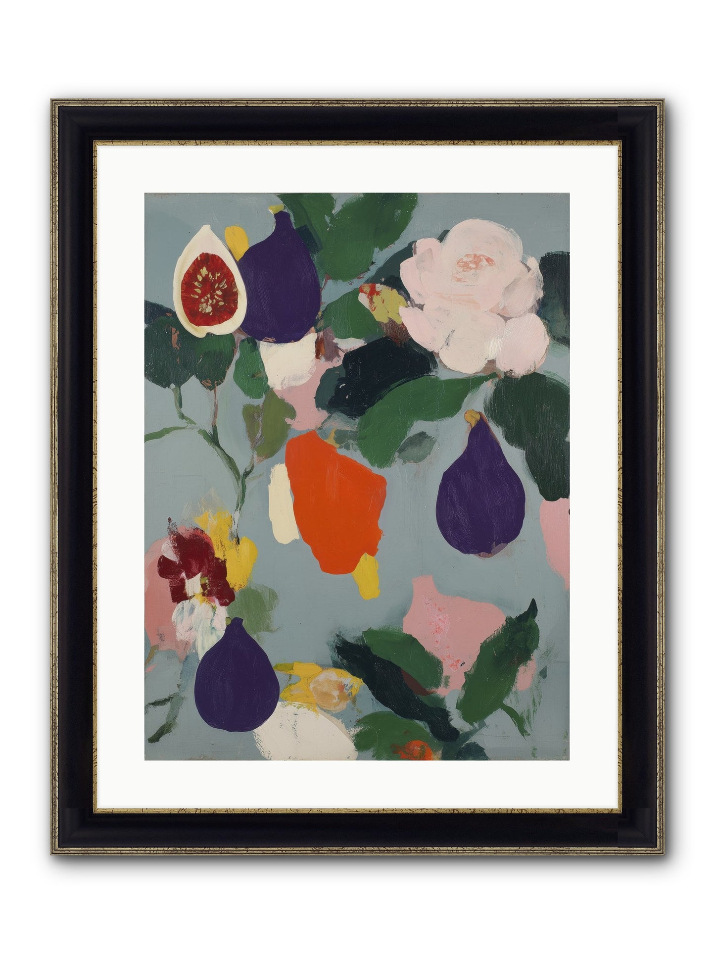Linger In Shade Framed Print - Black & Gold 18x24