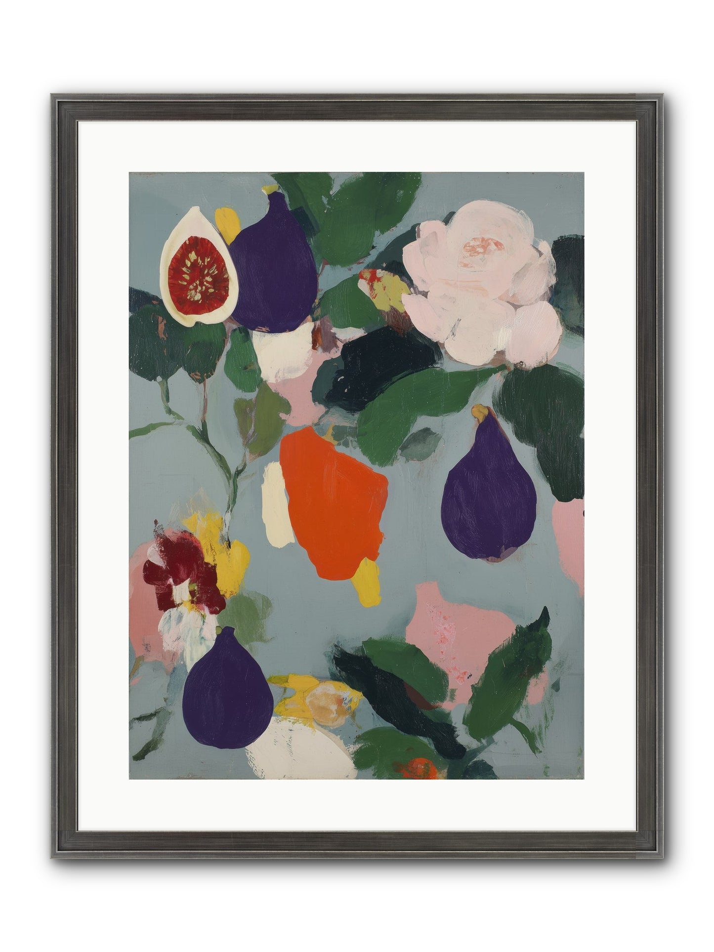 Linger In Shade Framed Print - Slimwoods Black/Silver 18x24