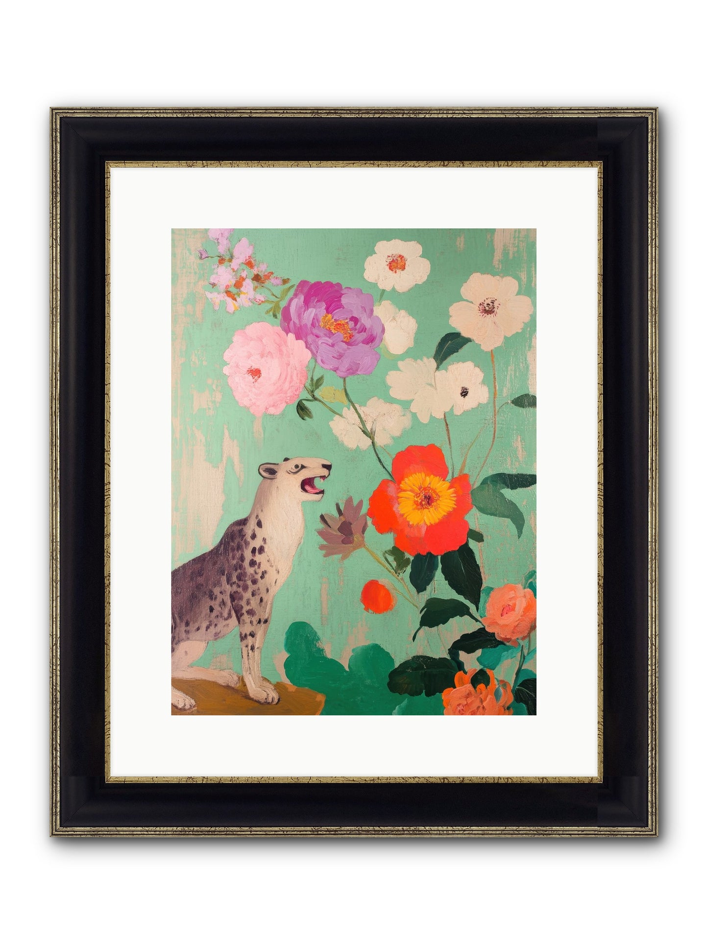 Linnaeus Along The Thames Framed Print - Black & Gold 12x16
