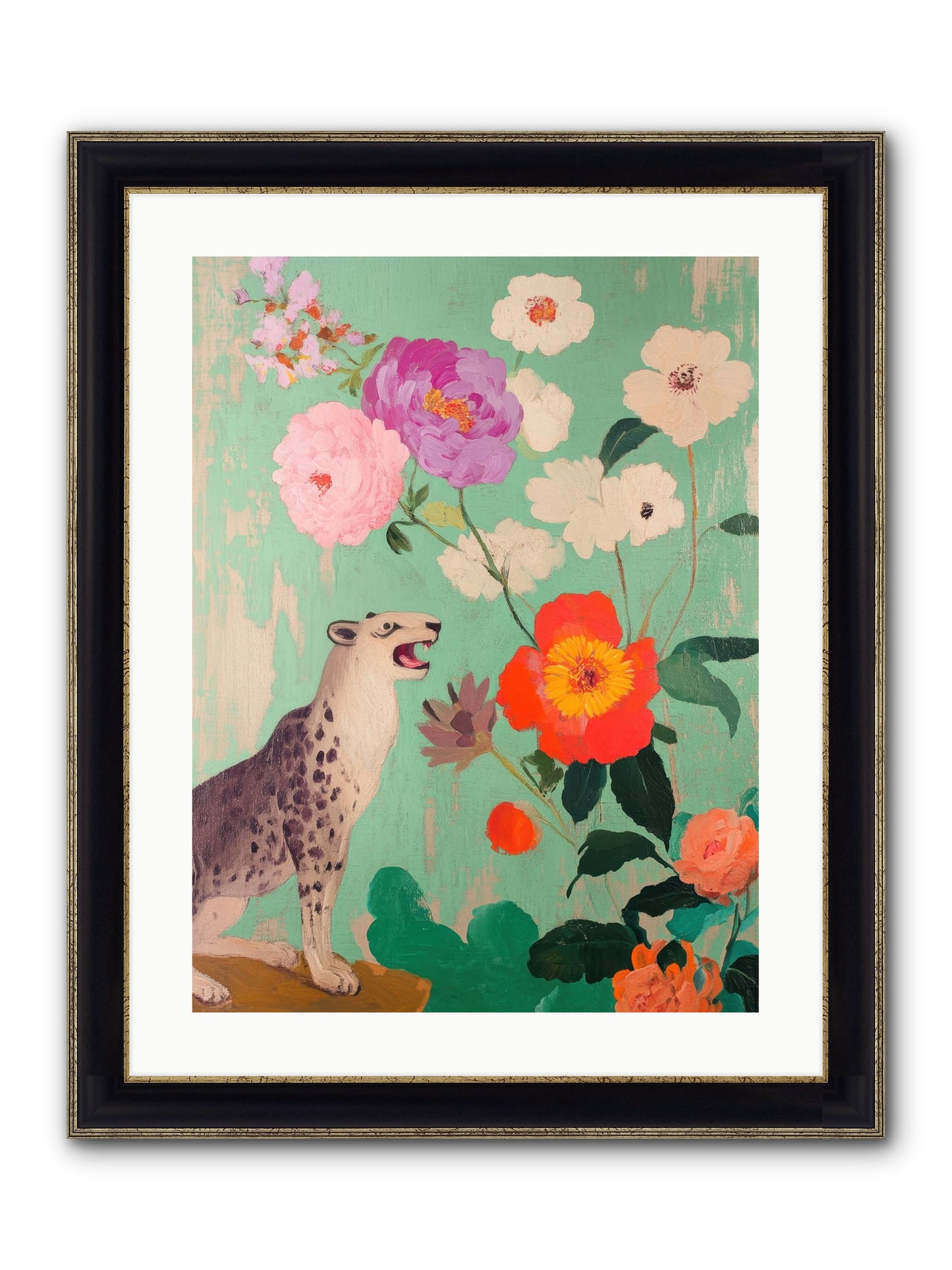 Linnaeus Along The Thames Framed Print - Black & Gold 18x24