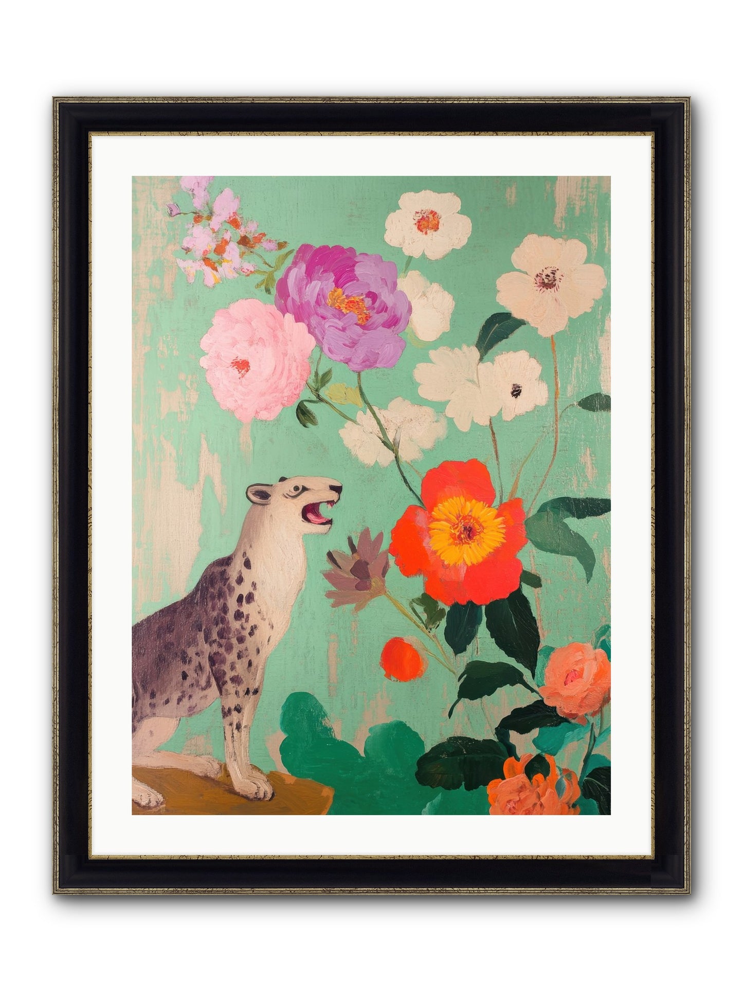 Linnaeus Along The Thames Framed Print - Black & Gold 24x32