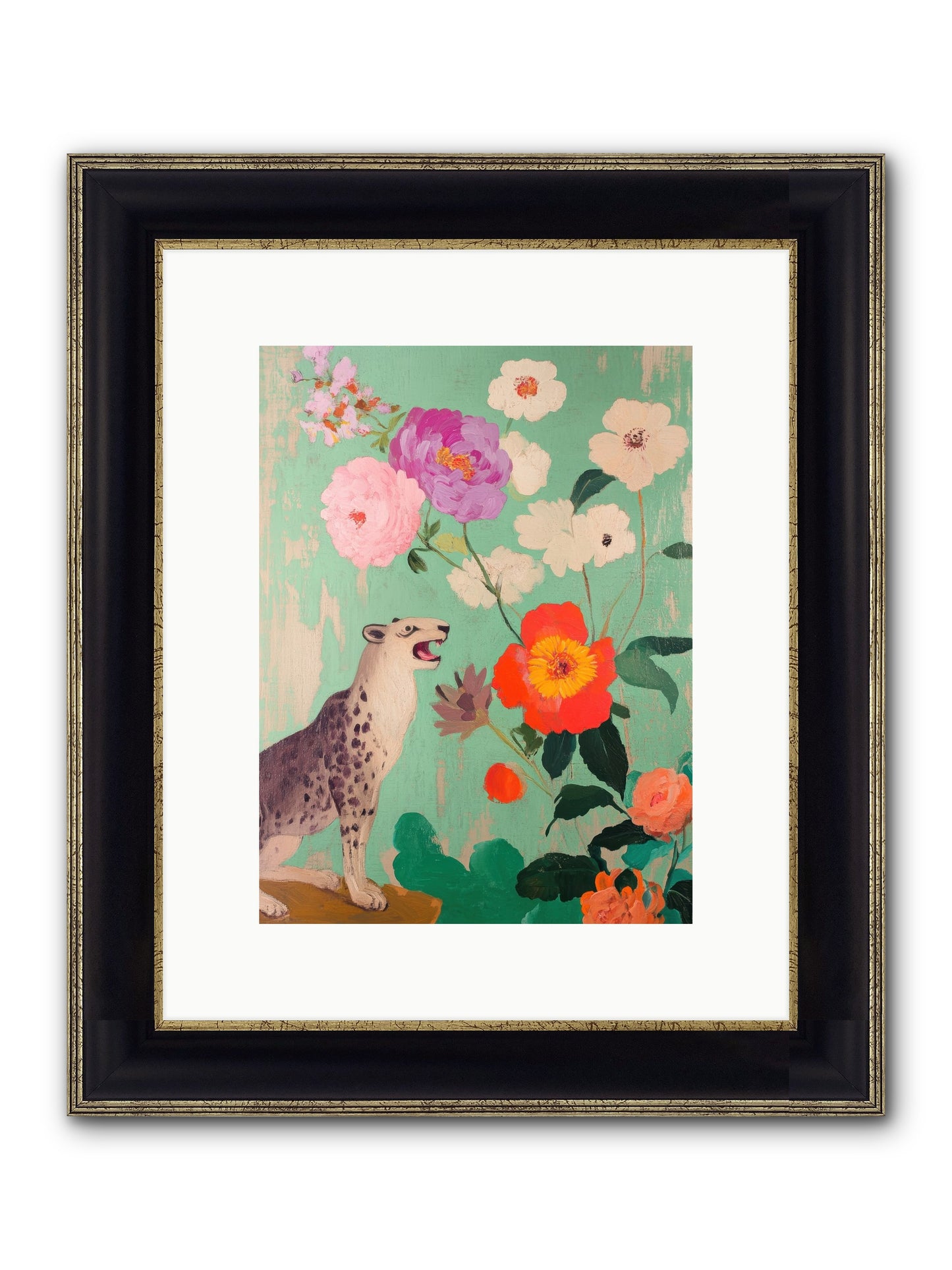 Linnaeus Along The Thames Framed Print - Black & Gold 9x12