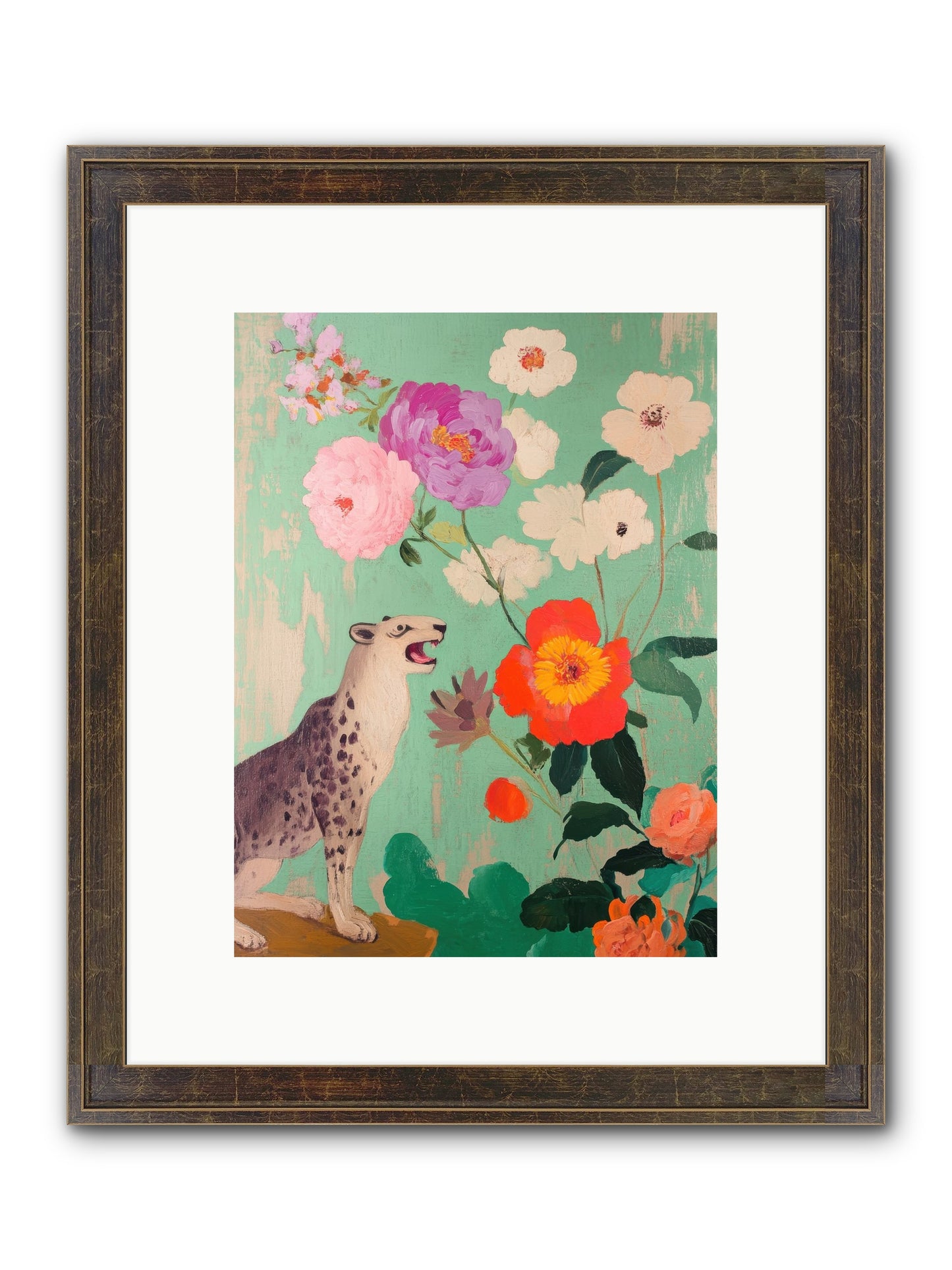 Linnaeus Along The Thames Framed Print - Slimwoods Black/Gold 9x12
