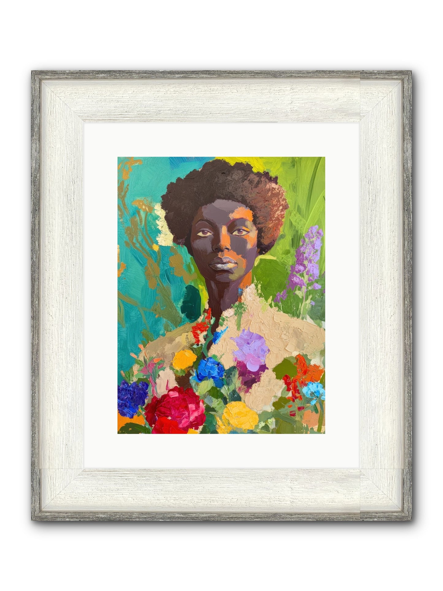 Linnea Dove Framed Print - Driftwood White 12x16