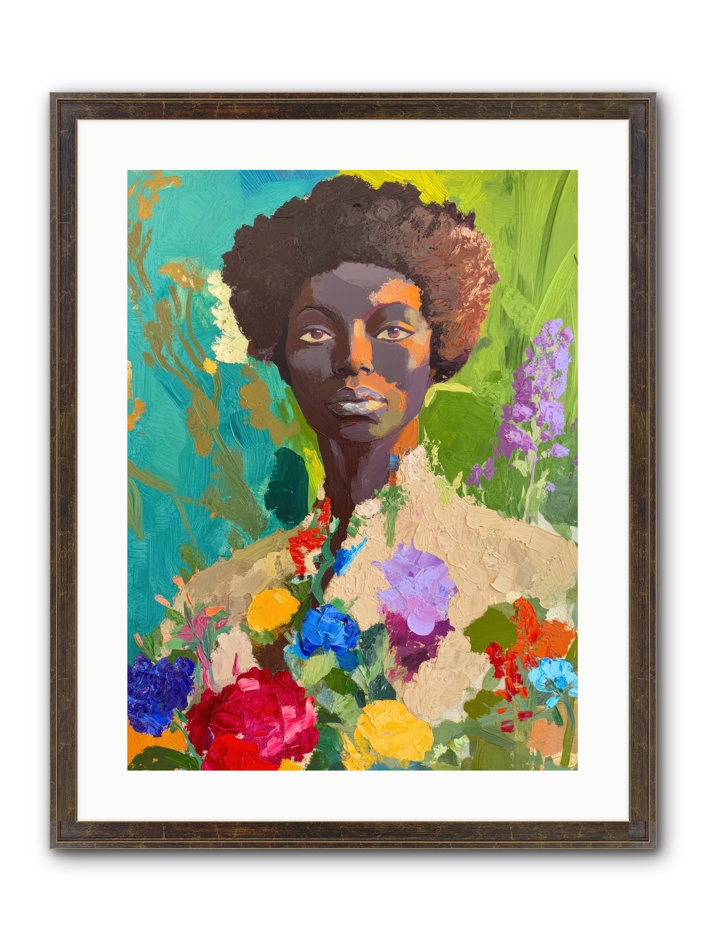 Linnea Dove Framed Print - Slimwoods Black/Gold 18x24