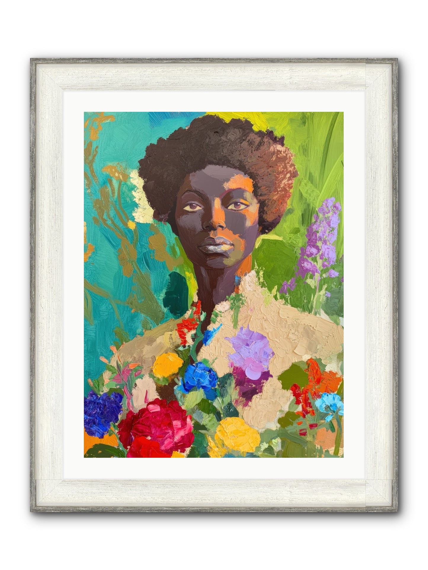 Linnea Dove Framed Print - Driftwood White 24x32