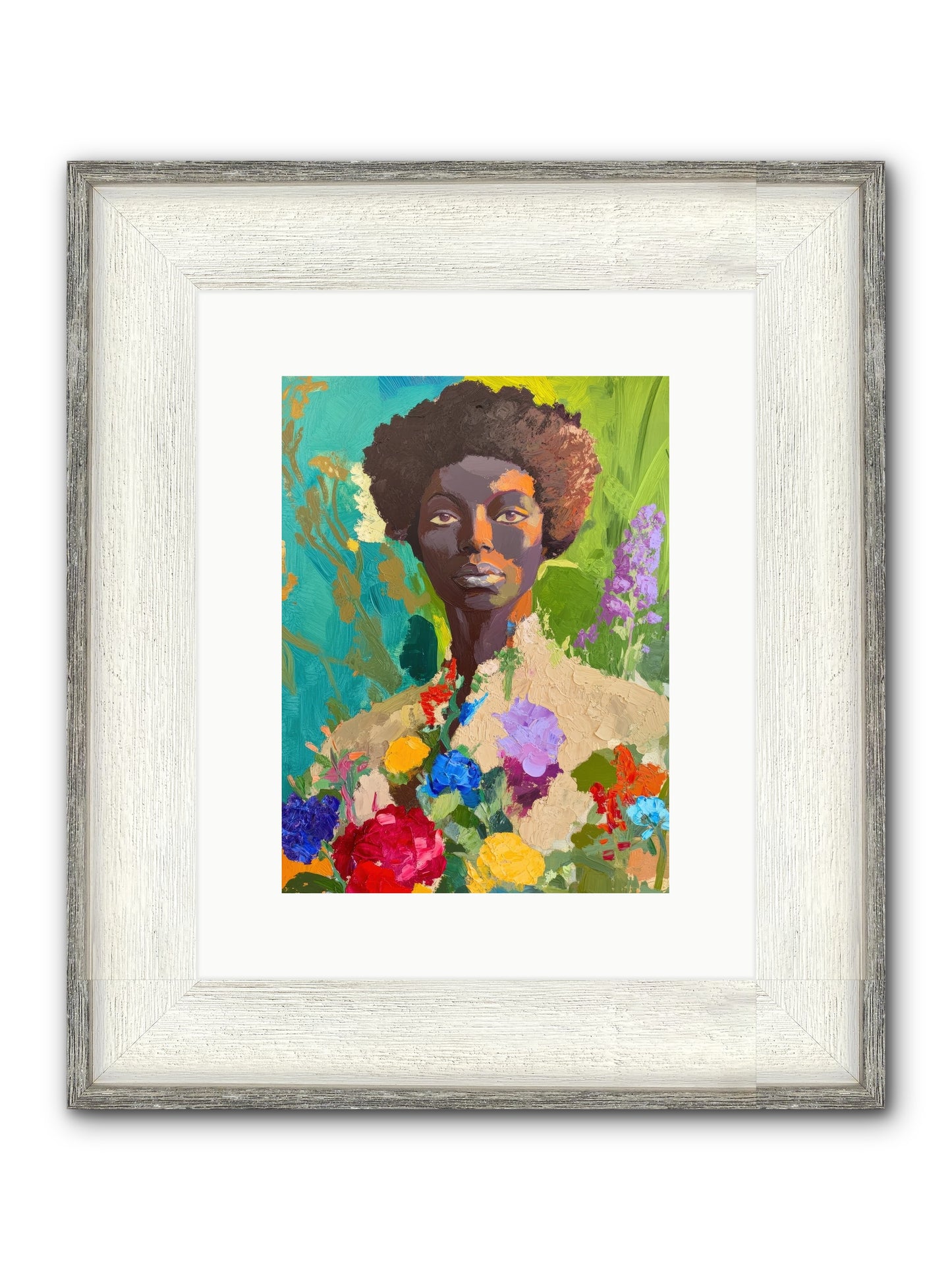 Linnea Dove Framed Print - Driftwood White 9x12
