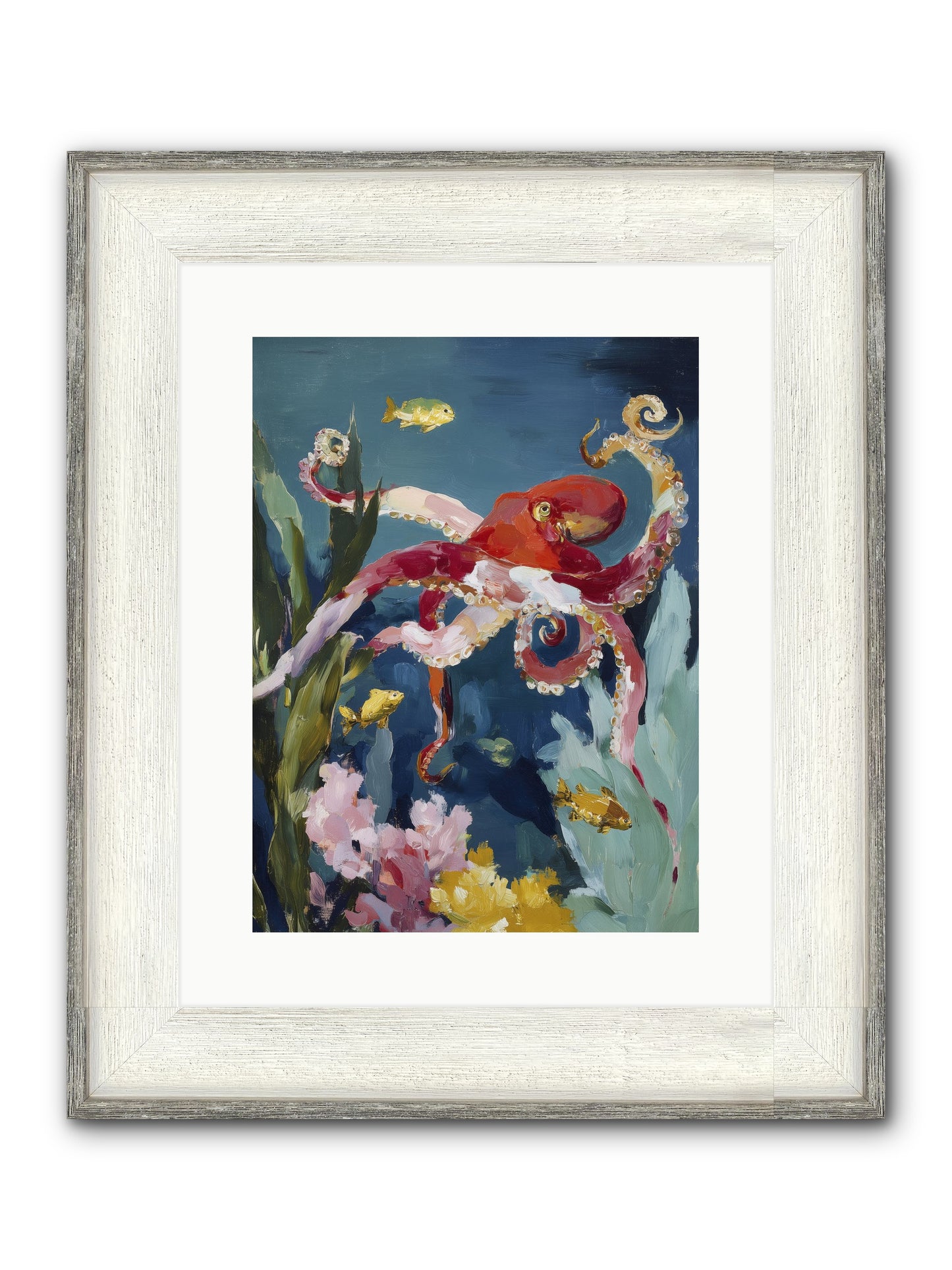 Liquid Ballrooms Framed Print - Driftwood White 12x16