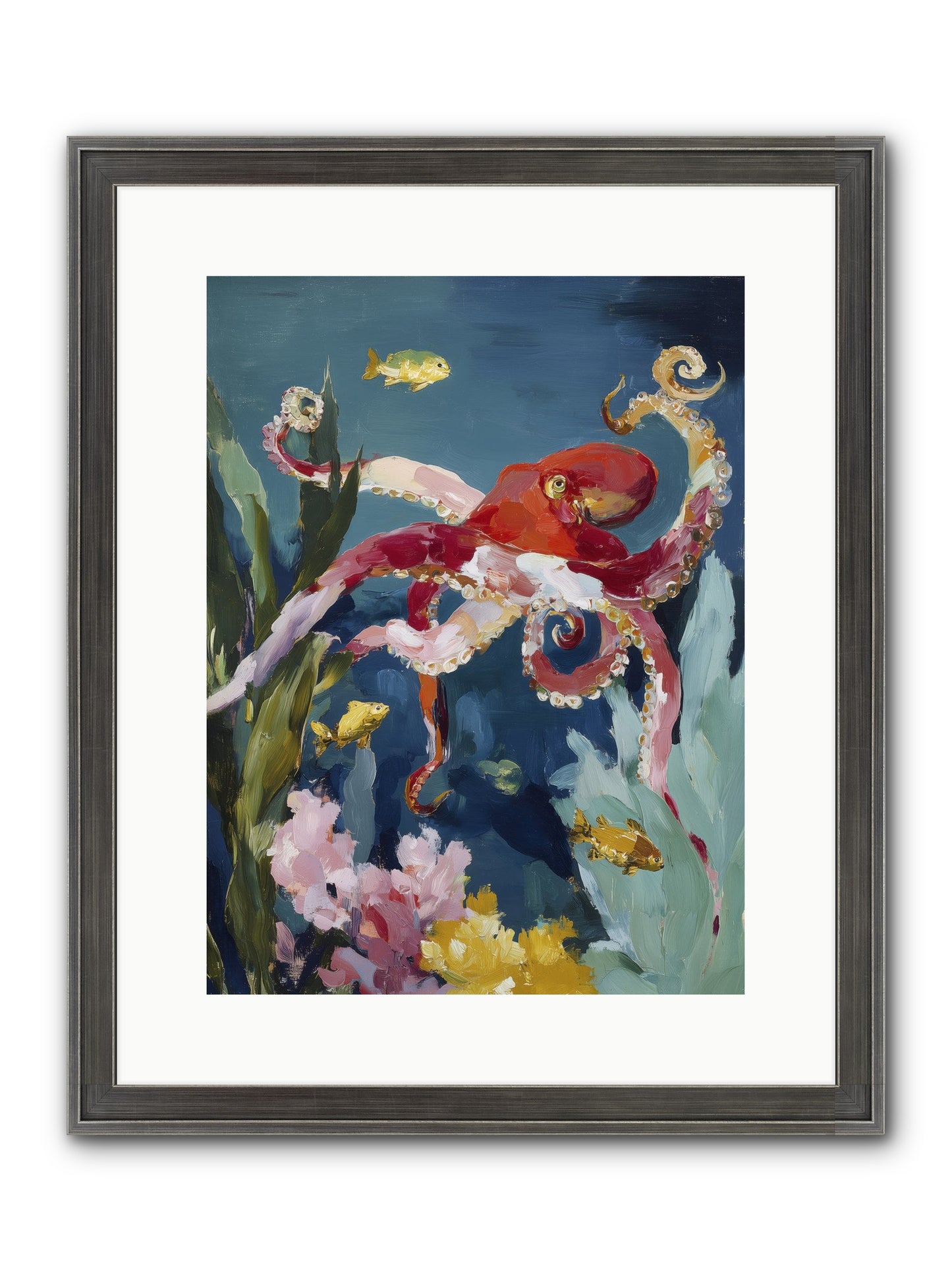 Liquid Ballrooms Framed Print - Slimwoods Black/Silver 12x16