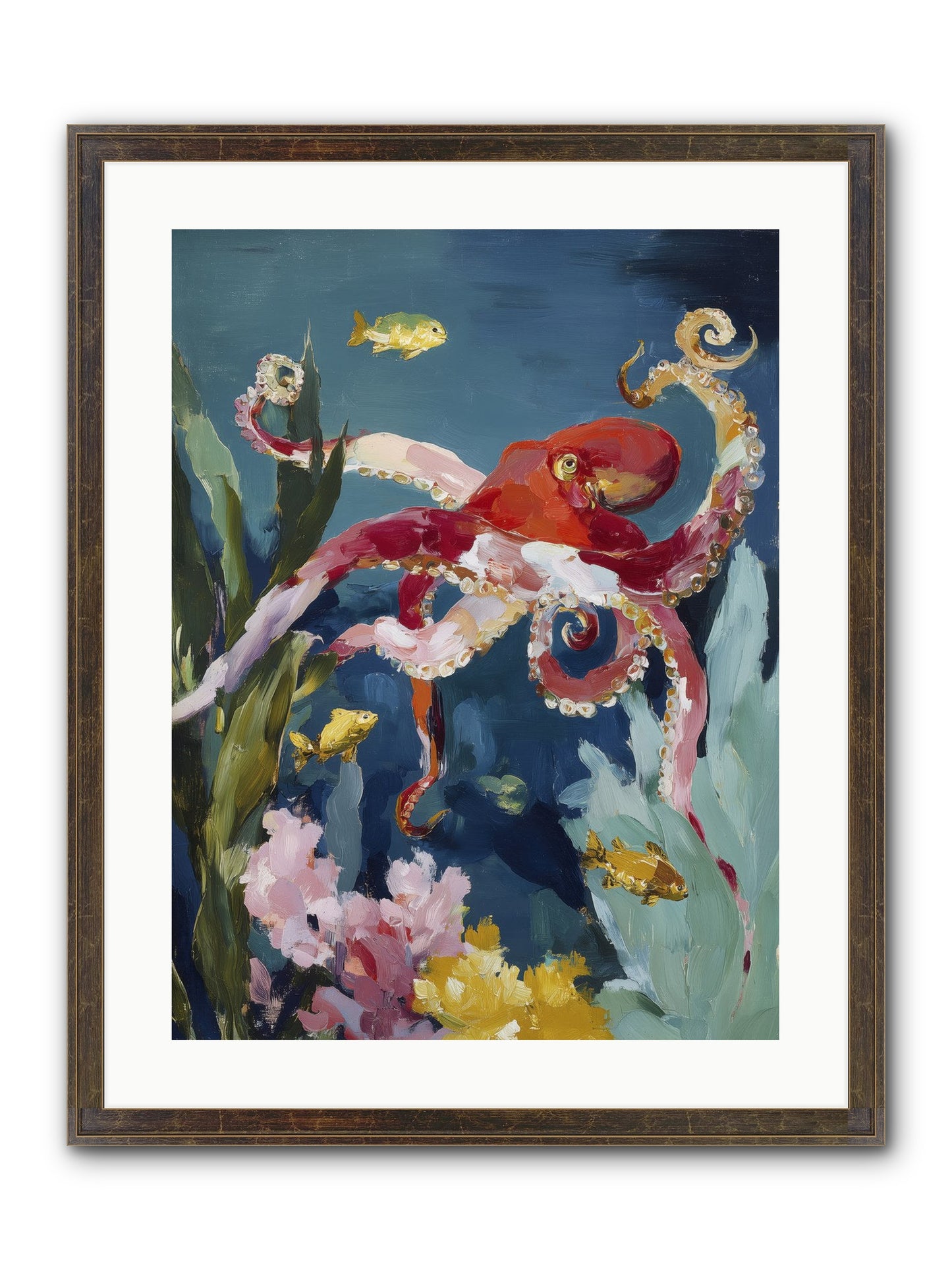 Liquid Ballrooms Framed Print - Slimwoods Black/Gold 18x24