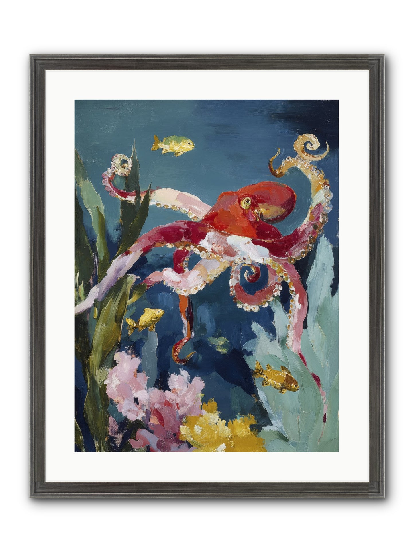 Liquid Ballrooms Framed Print - Slimwoods Black/Silver 18x24