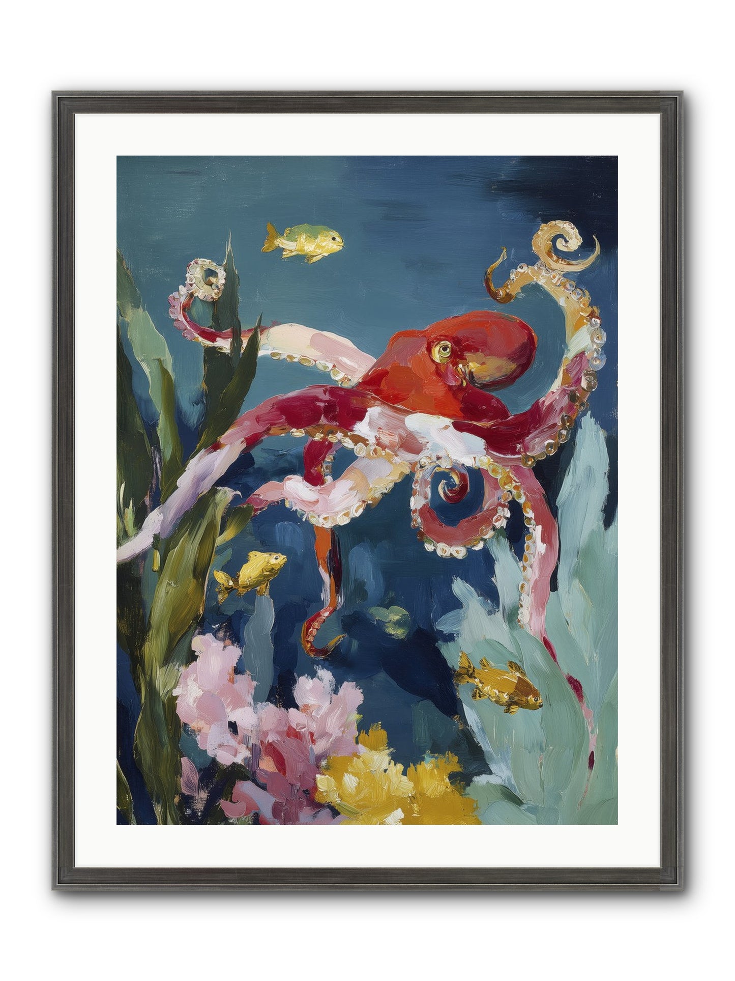 Liquid Ballrooms Framed Print - Slimwoods Black/Silver 24x32