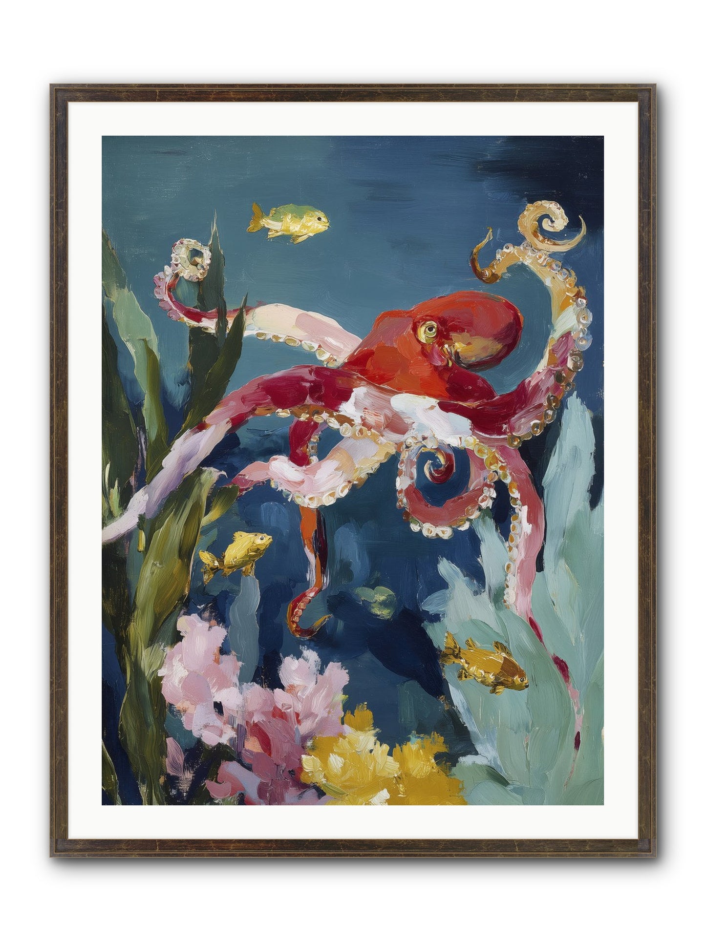 Liquid Ballrooms Framed Print - Slimwoods Black/Gold 30x40