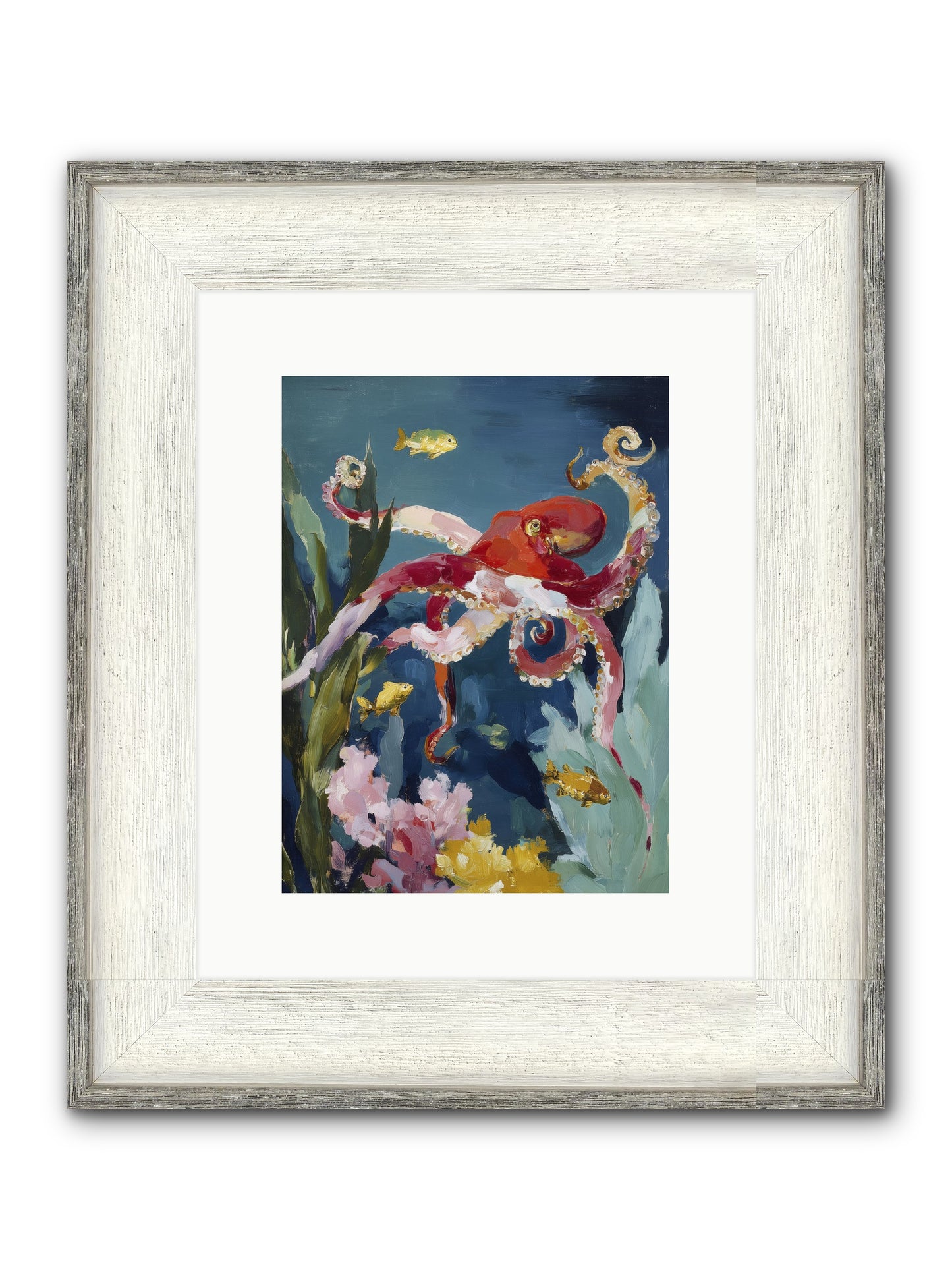 Liquid Ballrooms Framed Print - Driftwood White 9x12