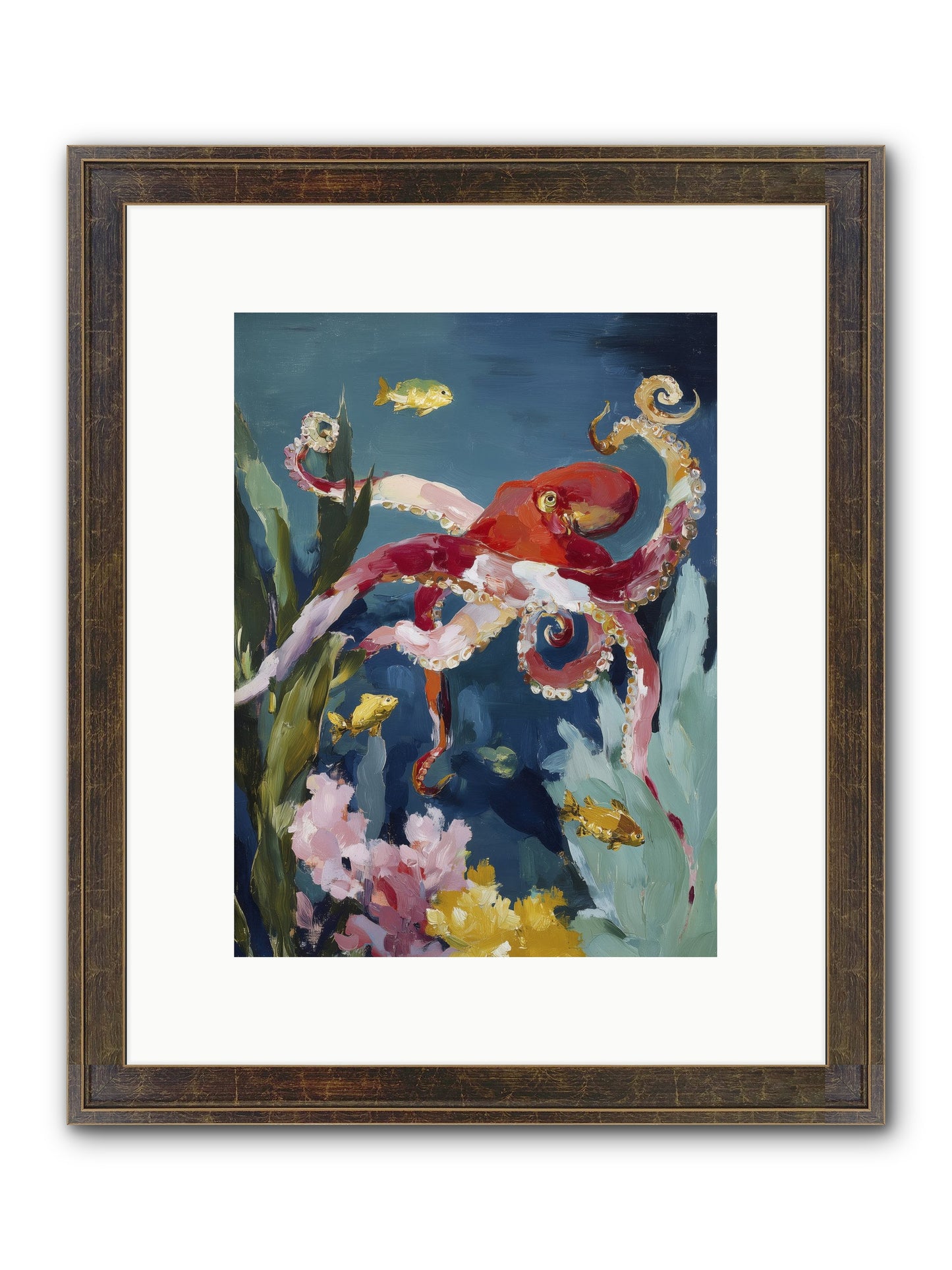 Liquid Ballrooms Framed Print - Slimwoods Black/Gold 9x12