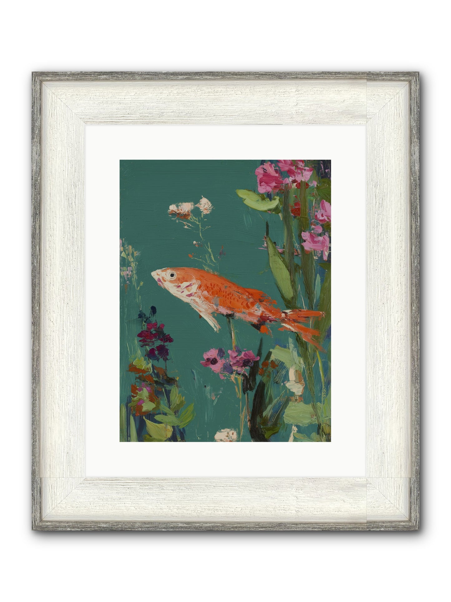 Liquid Sunshine Framed Print - Driftwood White 12x16