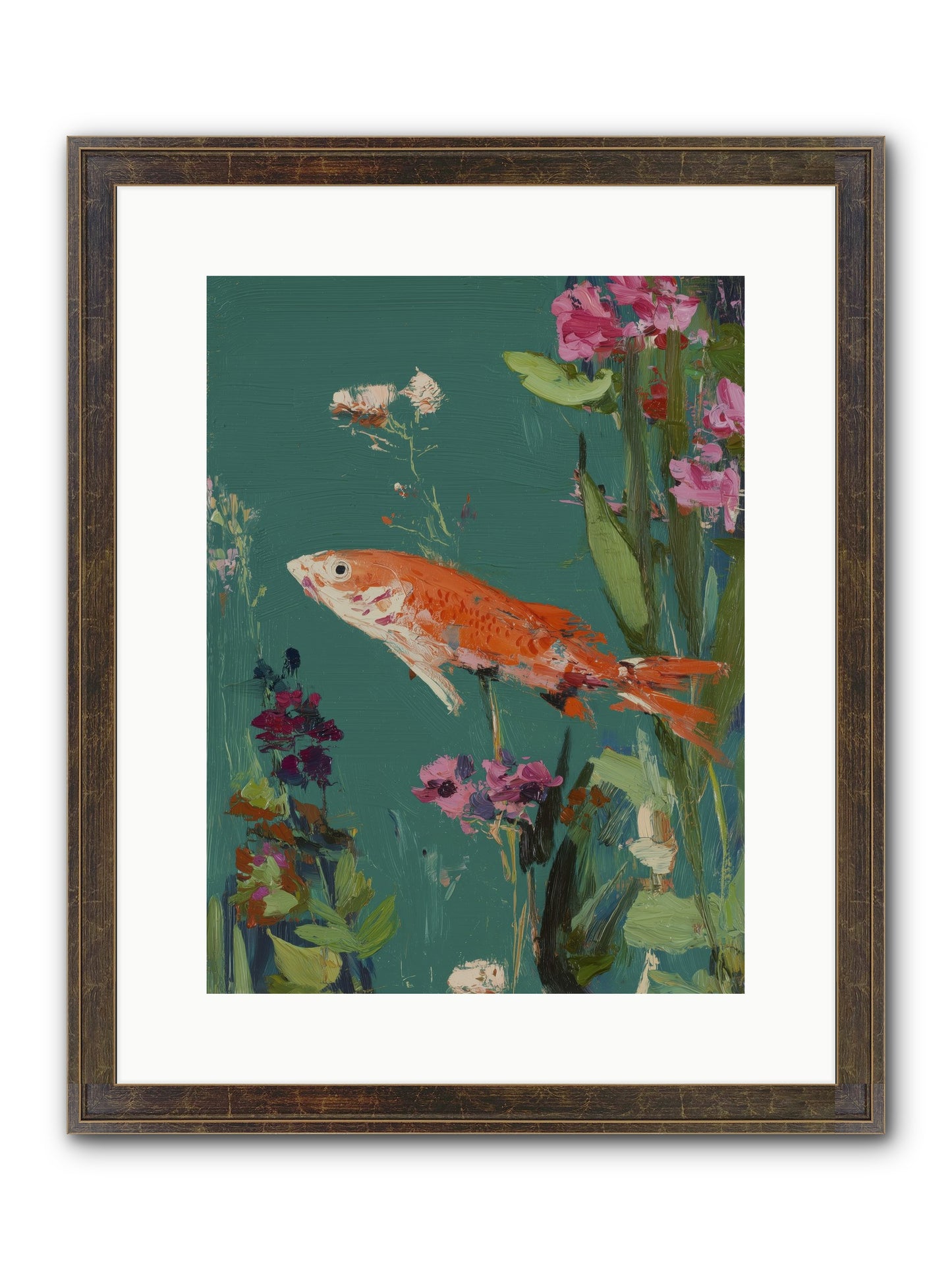Liquid Sunshine Framed Print - Slimwoods Black/Gold 12x16